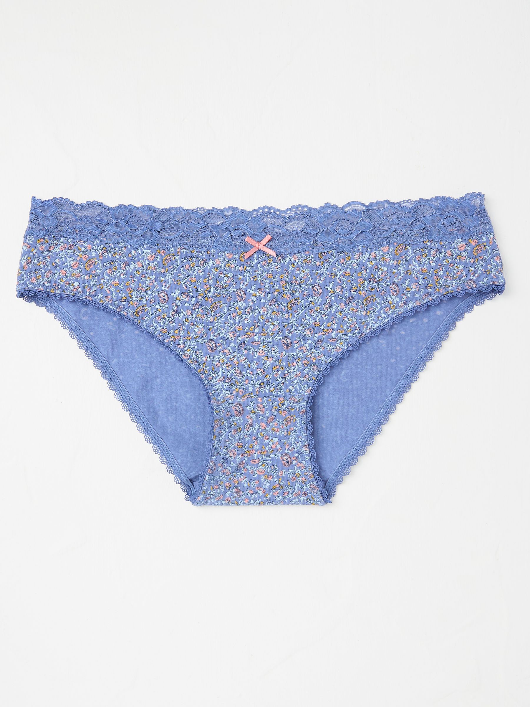 Blue Vine Floral Mini Knickers - Image 1 of 2