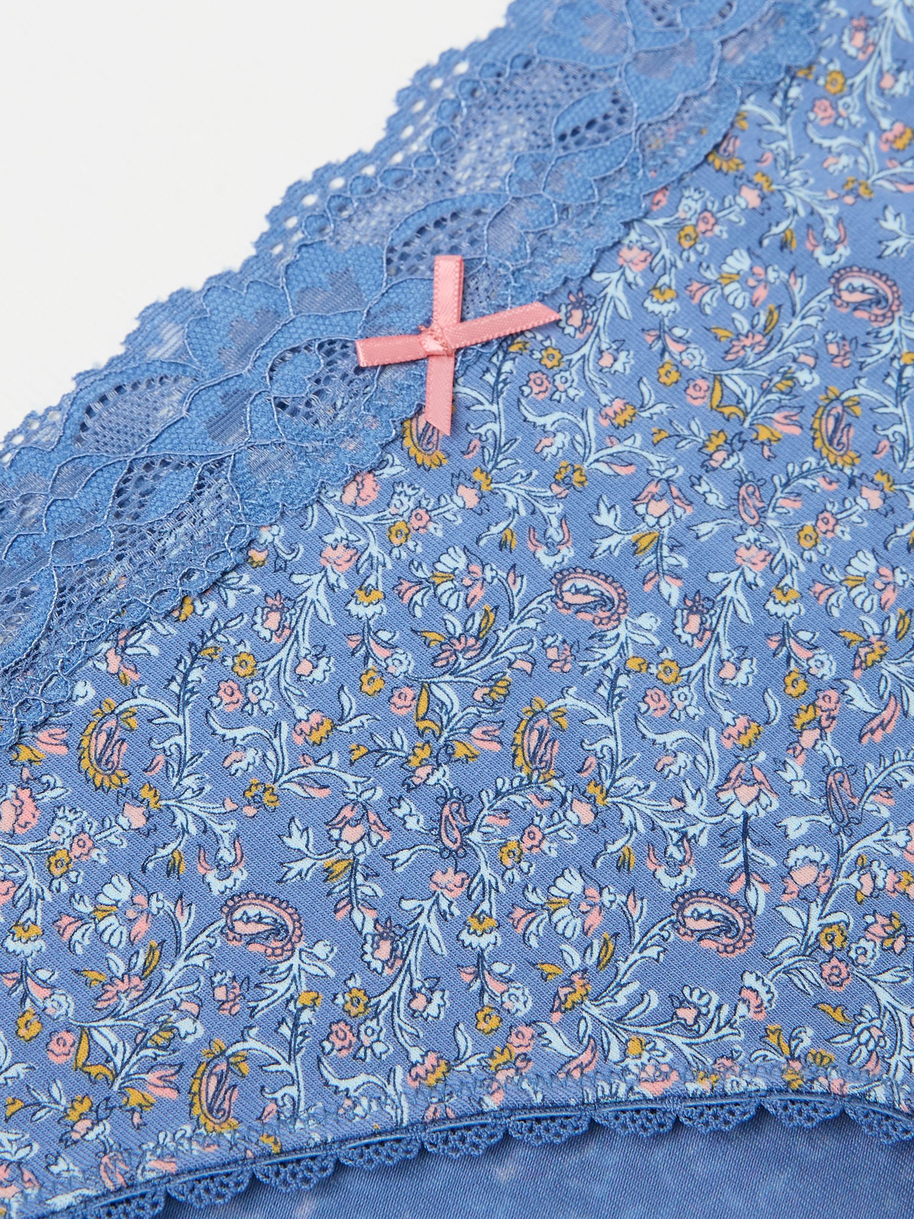 Blue Vine Floral Mini Knickers - Image 2 of 2