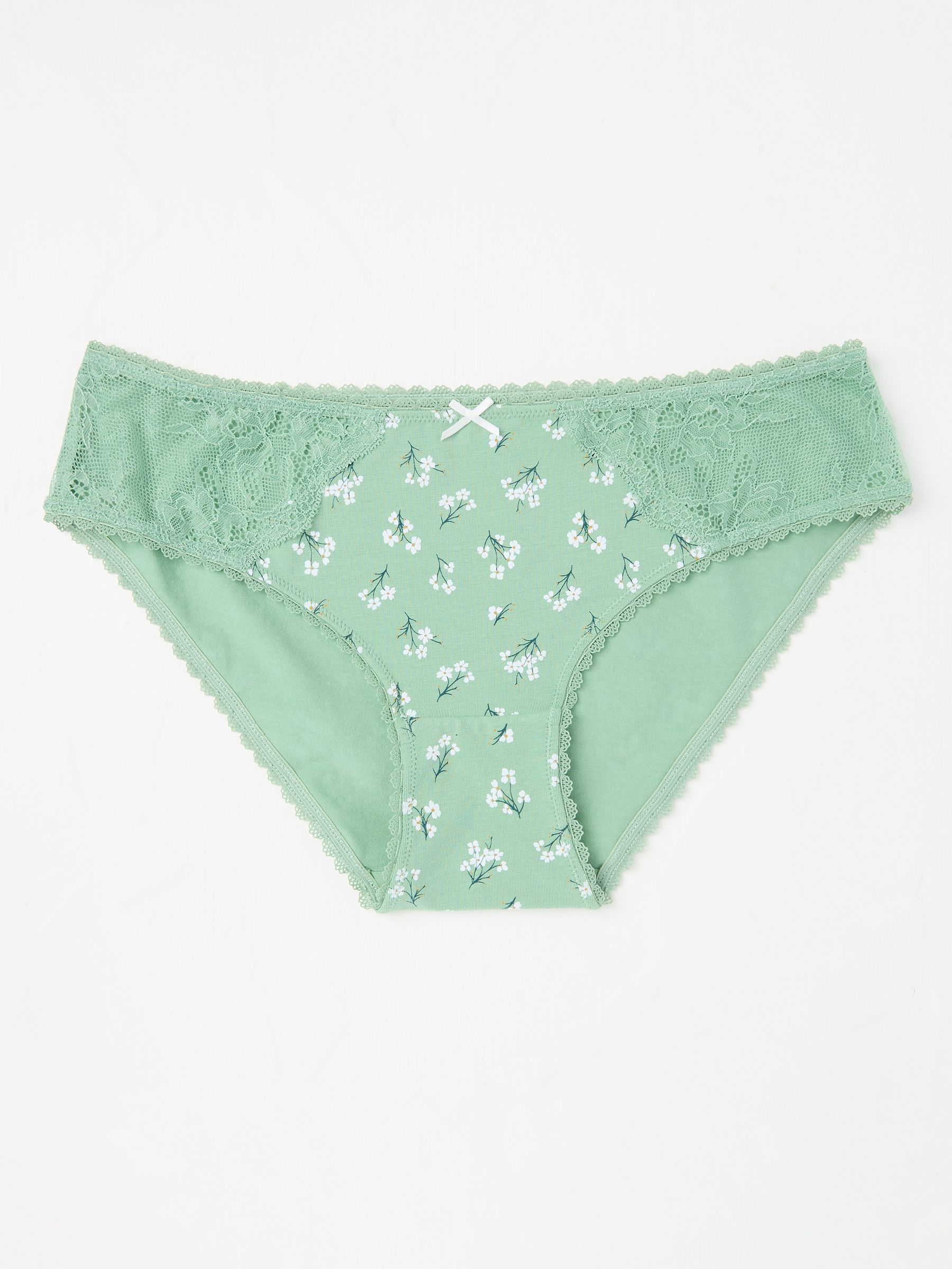 Green Floral Mini Knickers - Image 1 of 2