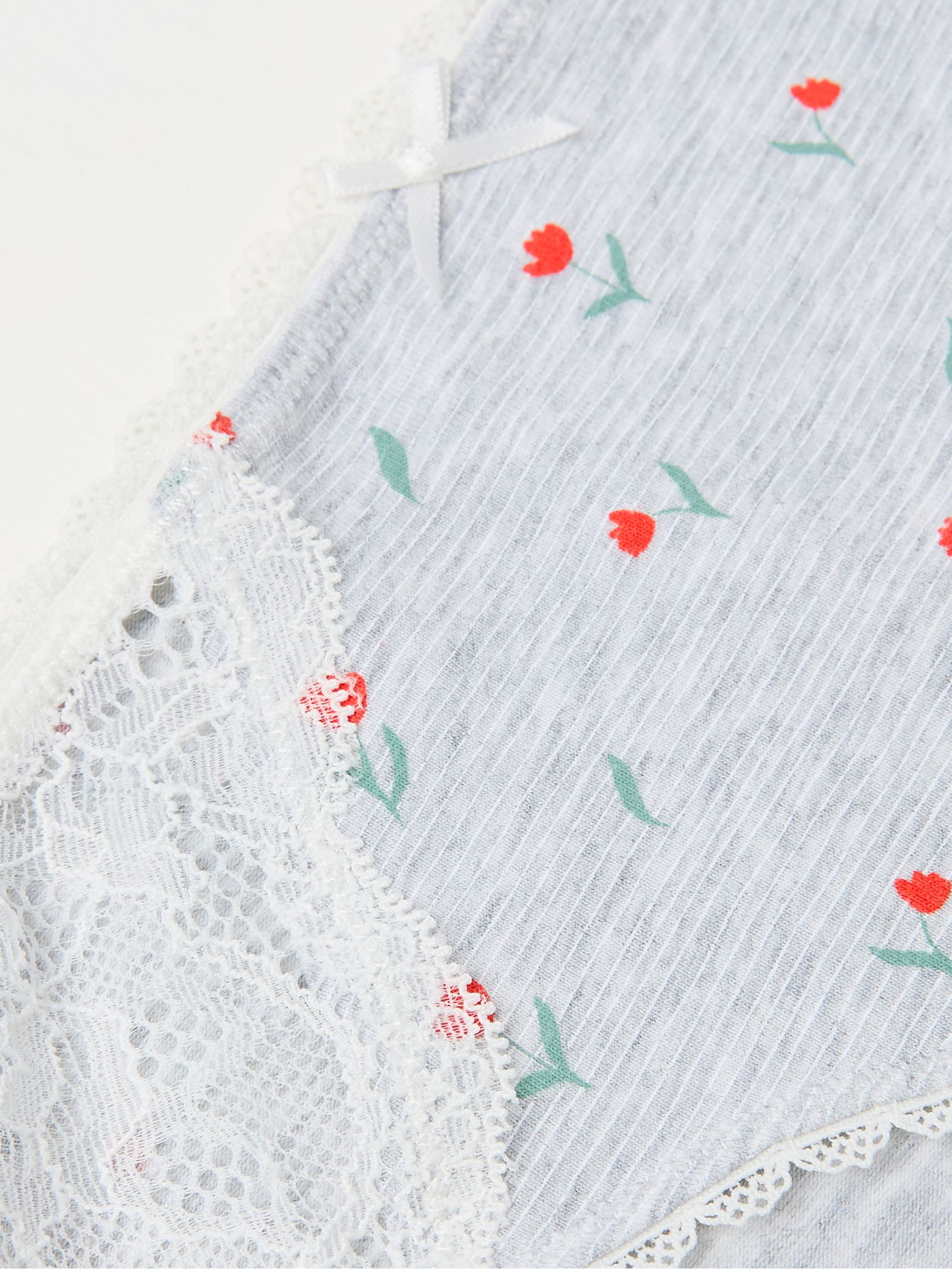 Grey Tulip Mini Knickers - Image 2 of 2