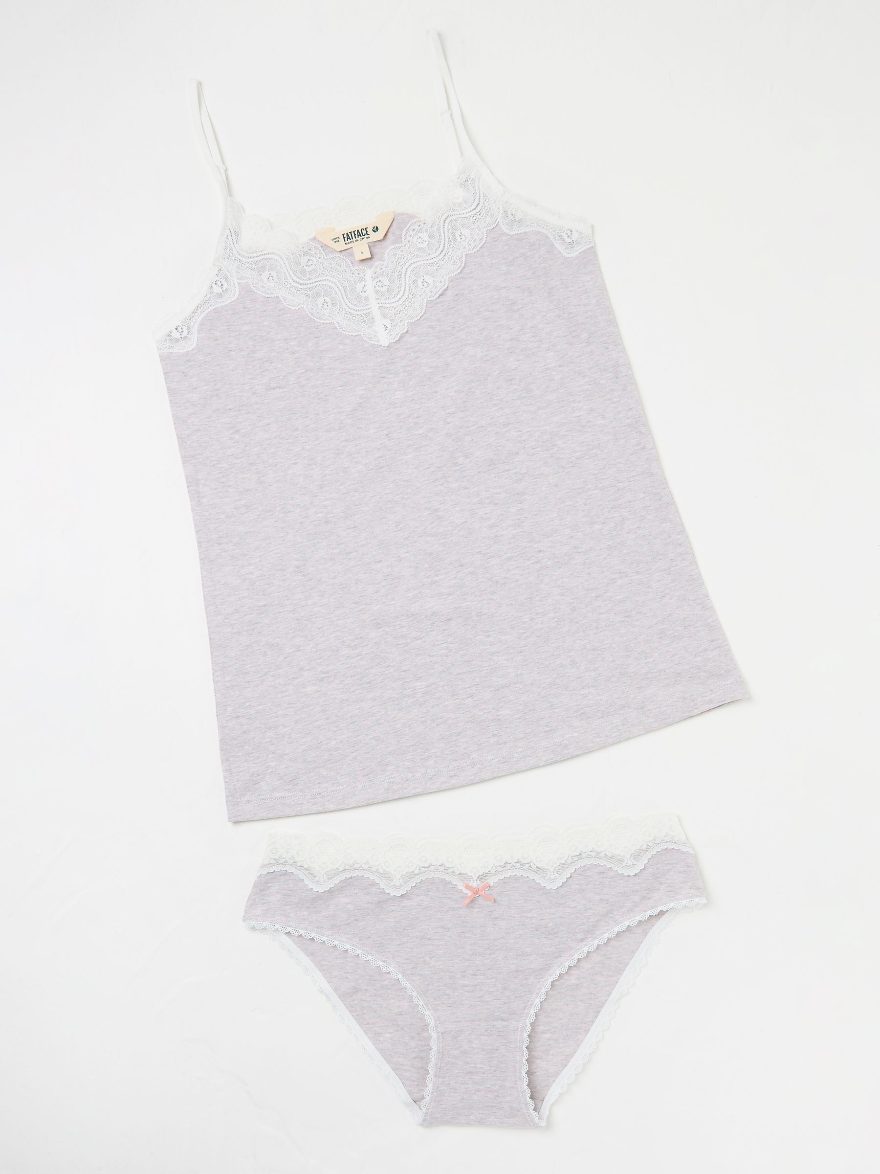 Grey Vest & Knicker Set - Image 1 of 3