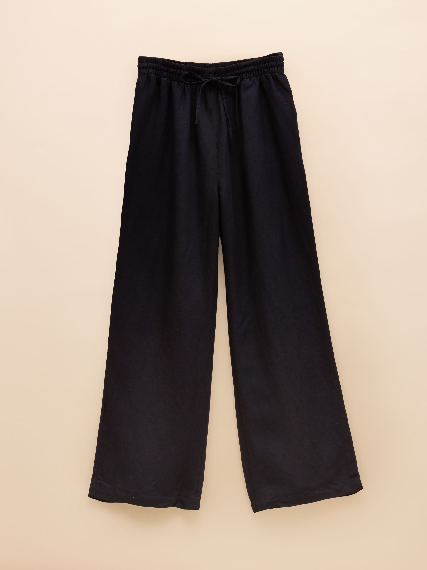 Linen Blend Navy Trousers - Image 6 of 6