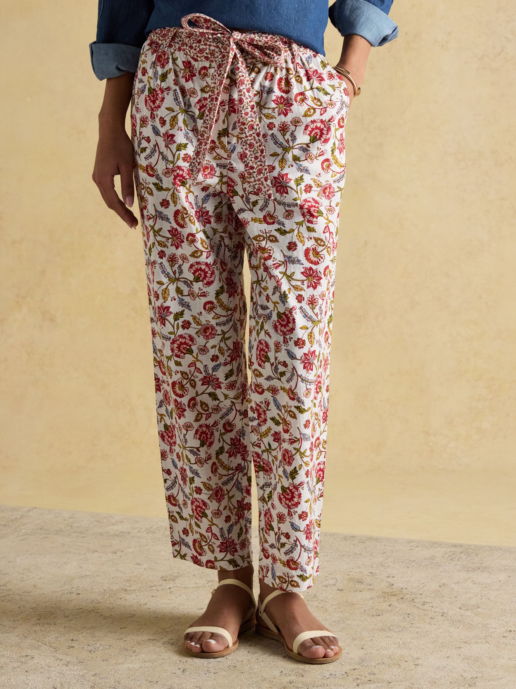 Multi Tie Waist Pull On Trousers - Image 1 of 9