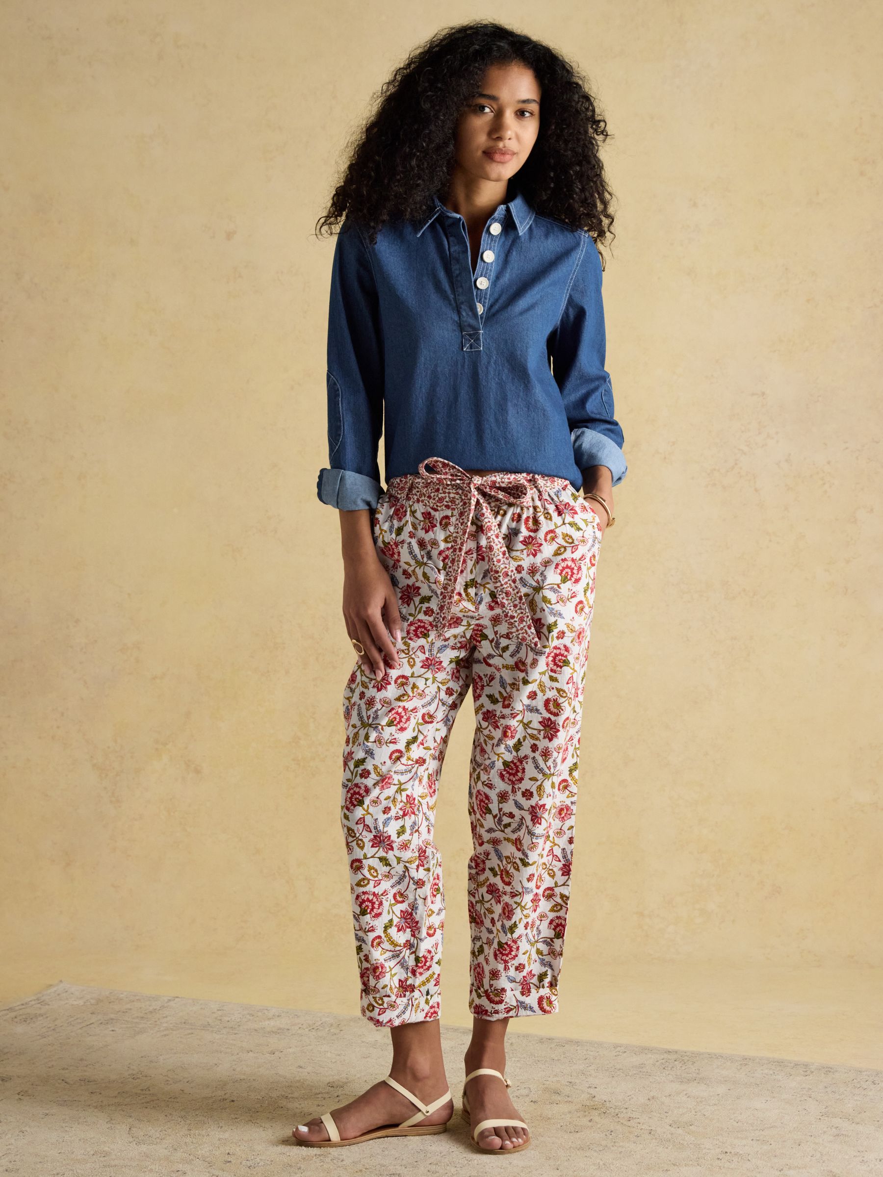 Multi Tie Waist Pull On Trousers - Image 4 of 9