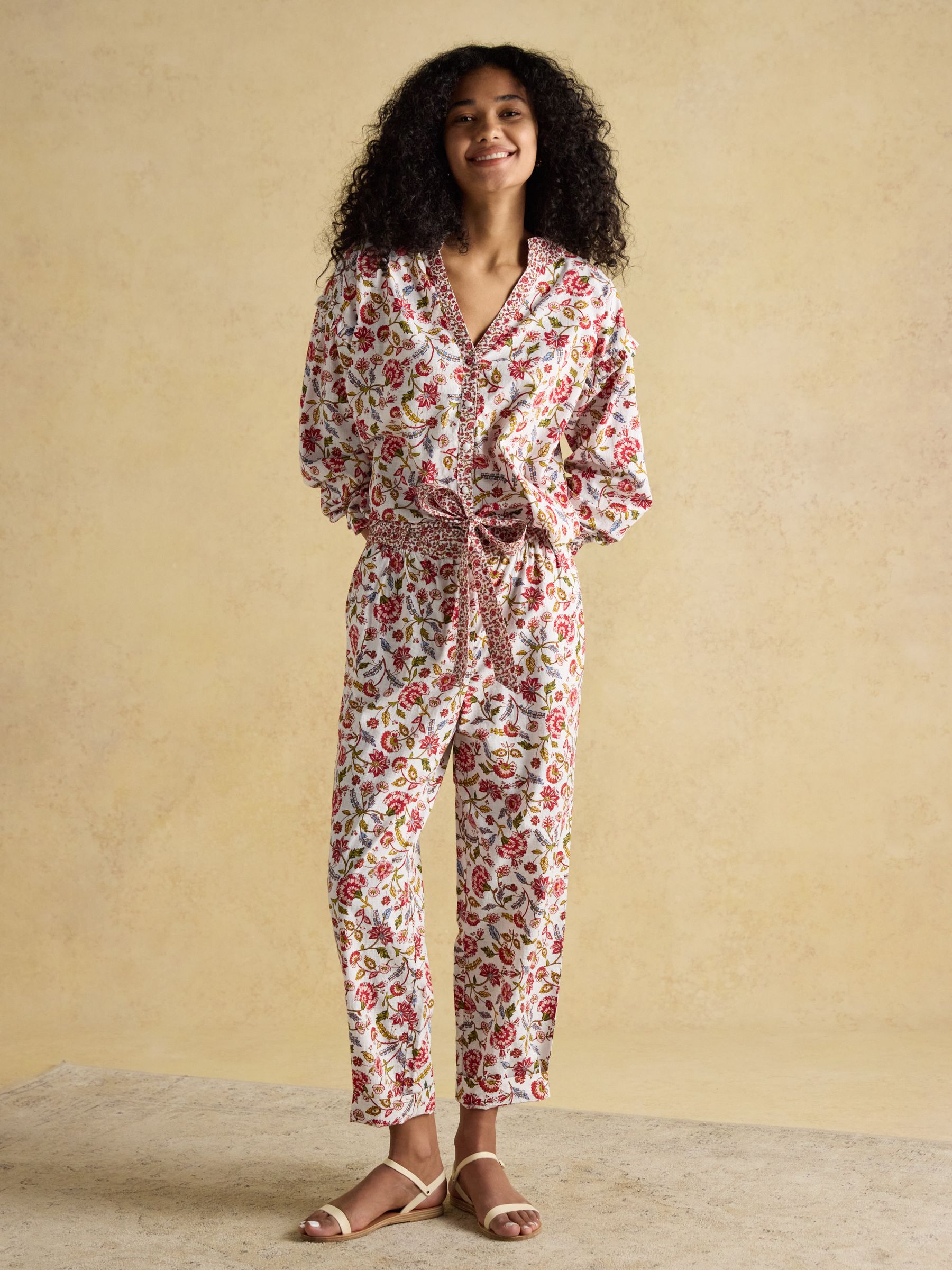 Multi Tie Waist Pull On Trousers - Image 8 of 9