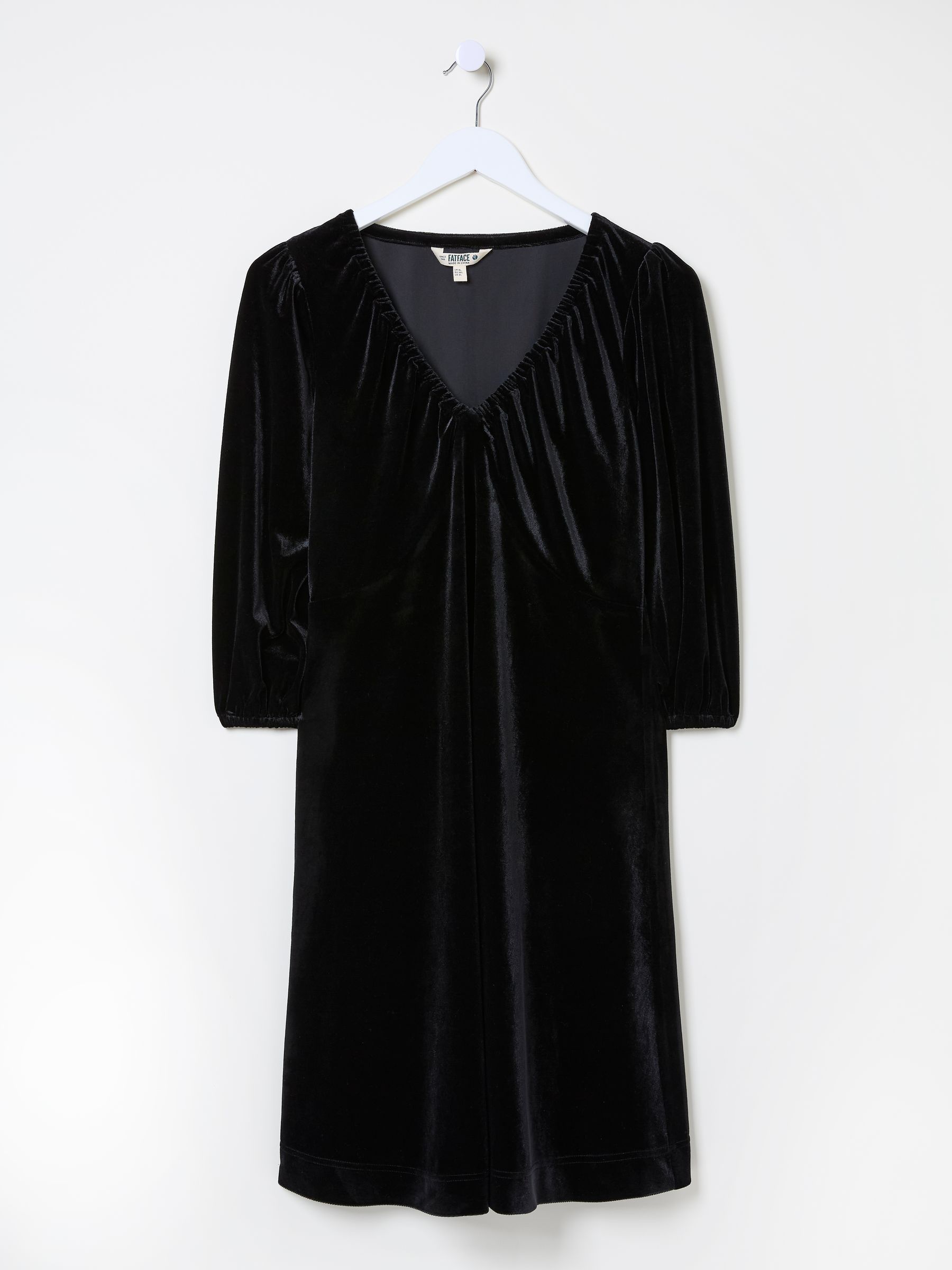 Black Gracie Velvet Dress - Image 6 of 6
