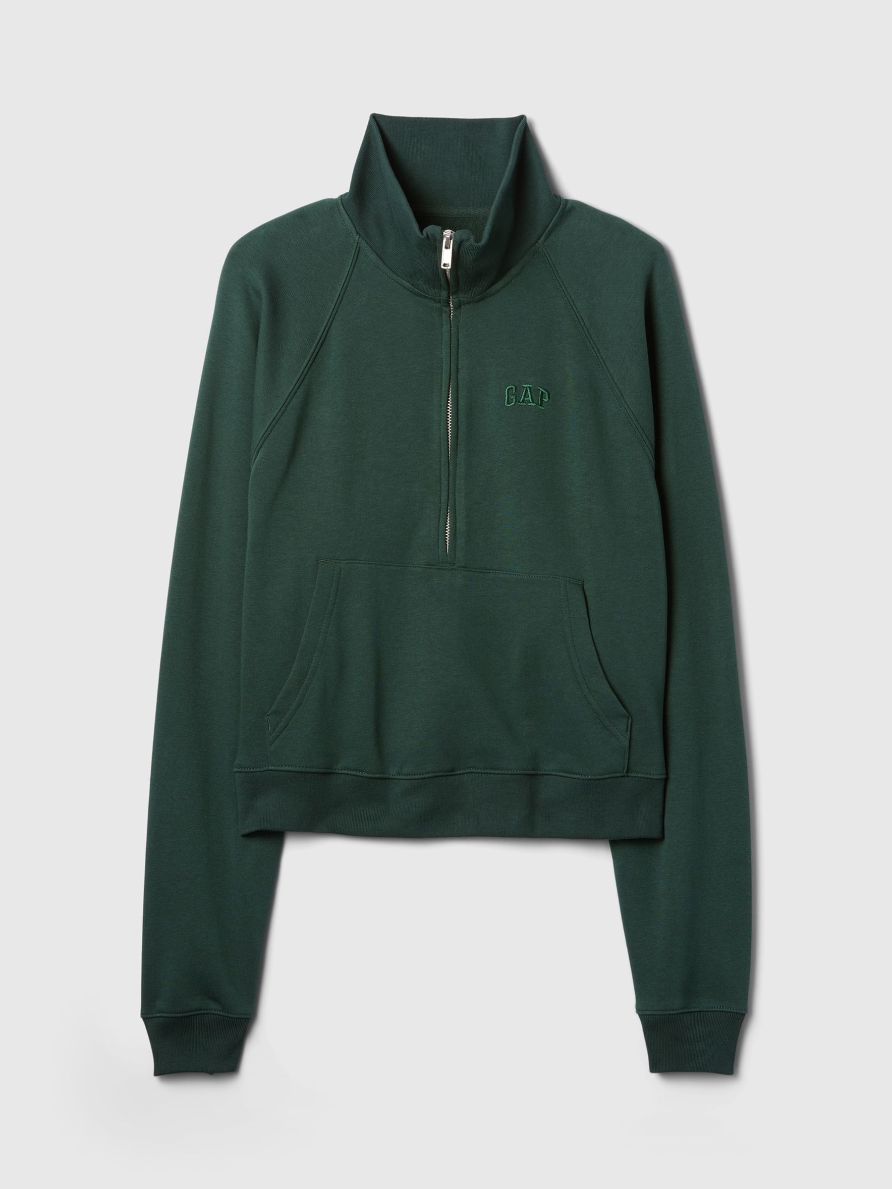 Green Logo Half-Zip Pullover - Image 5 of 5