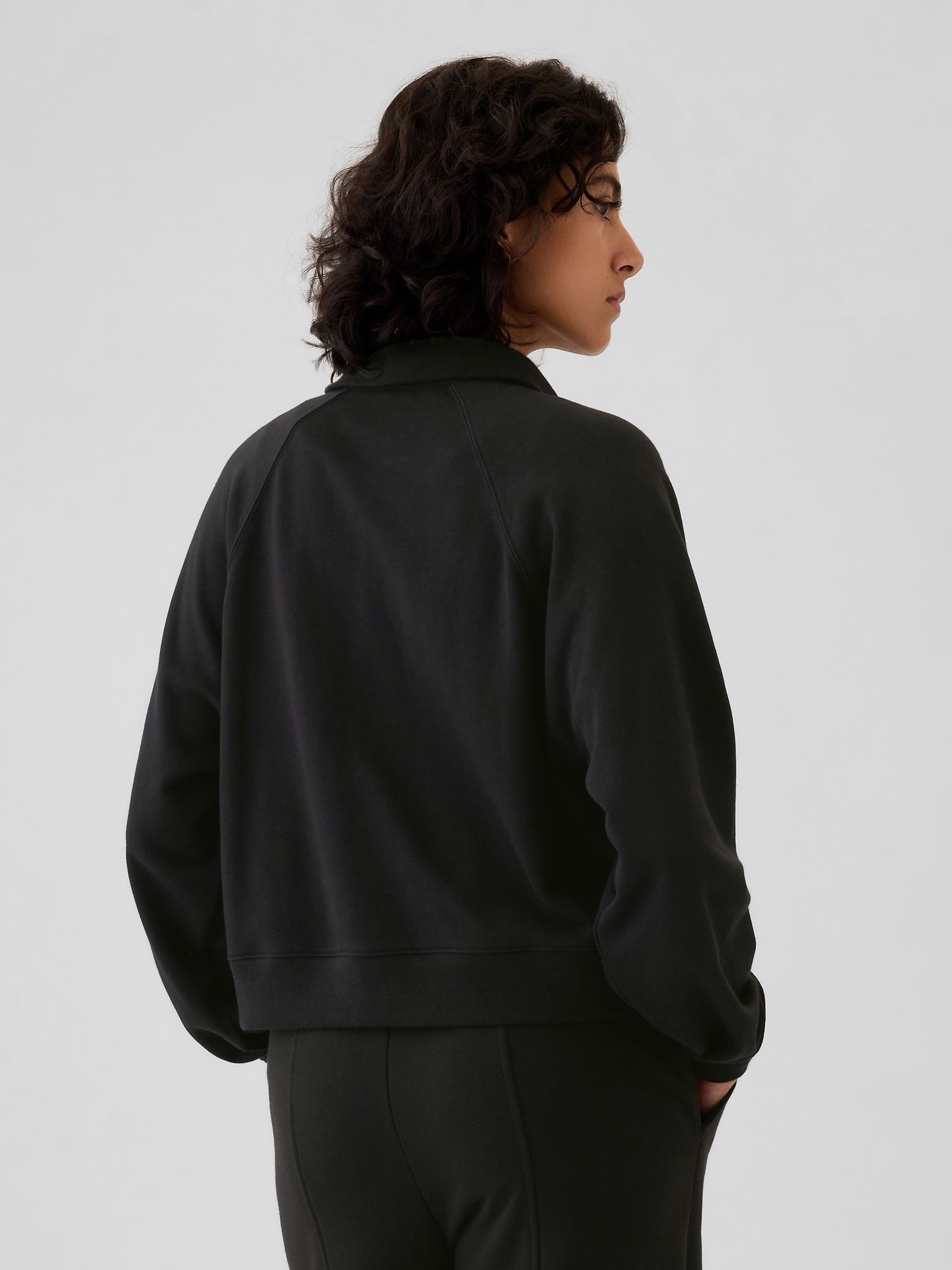 Black Logo Half-Zip Pullover - Image 2 of 5