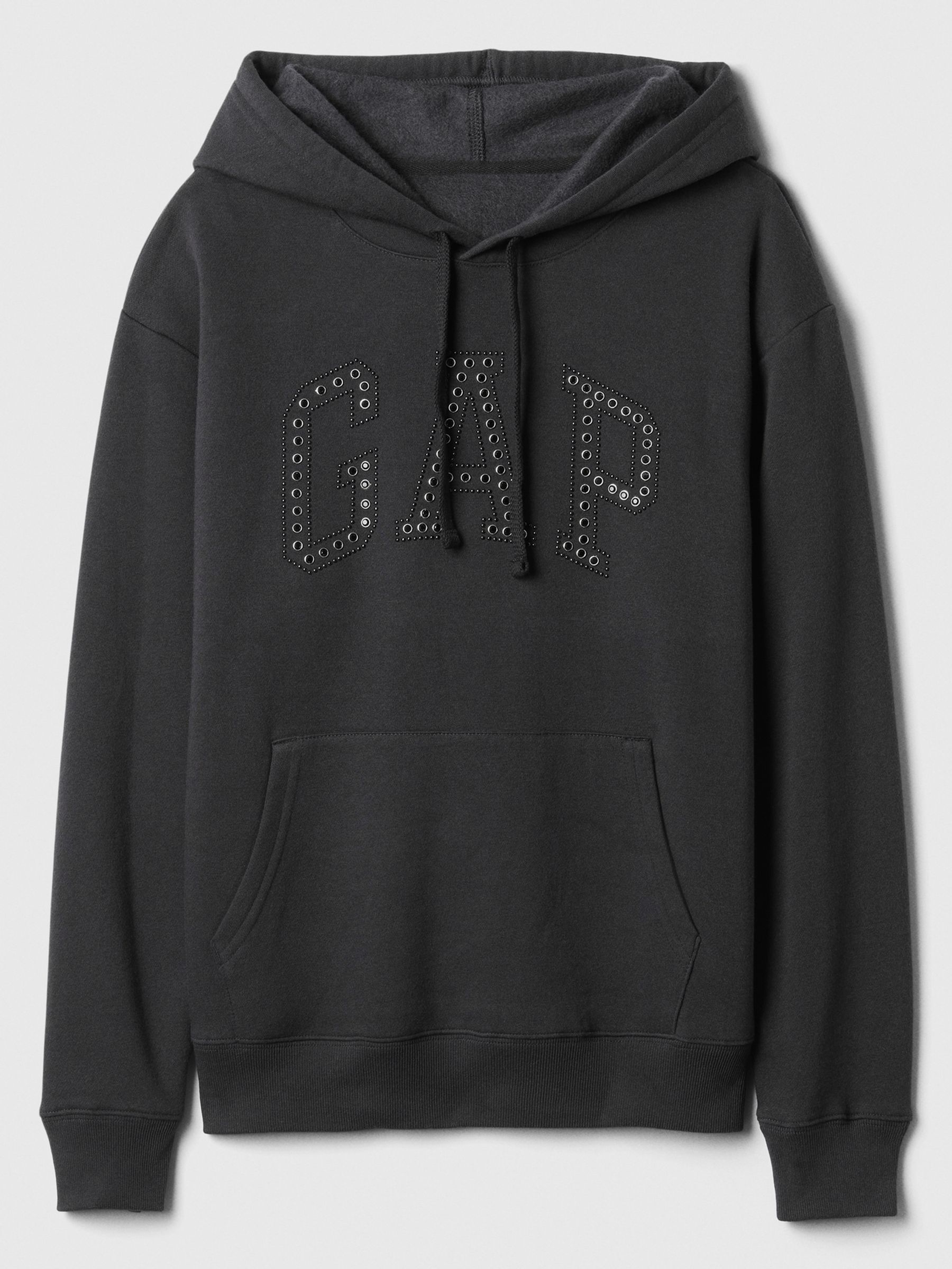 Black Sequin Logo Hoodie - Image 4 of 4
