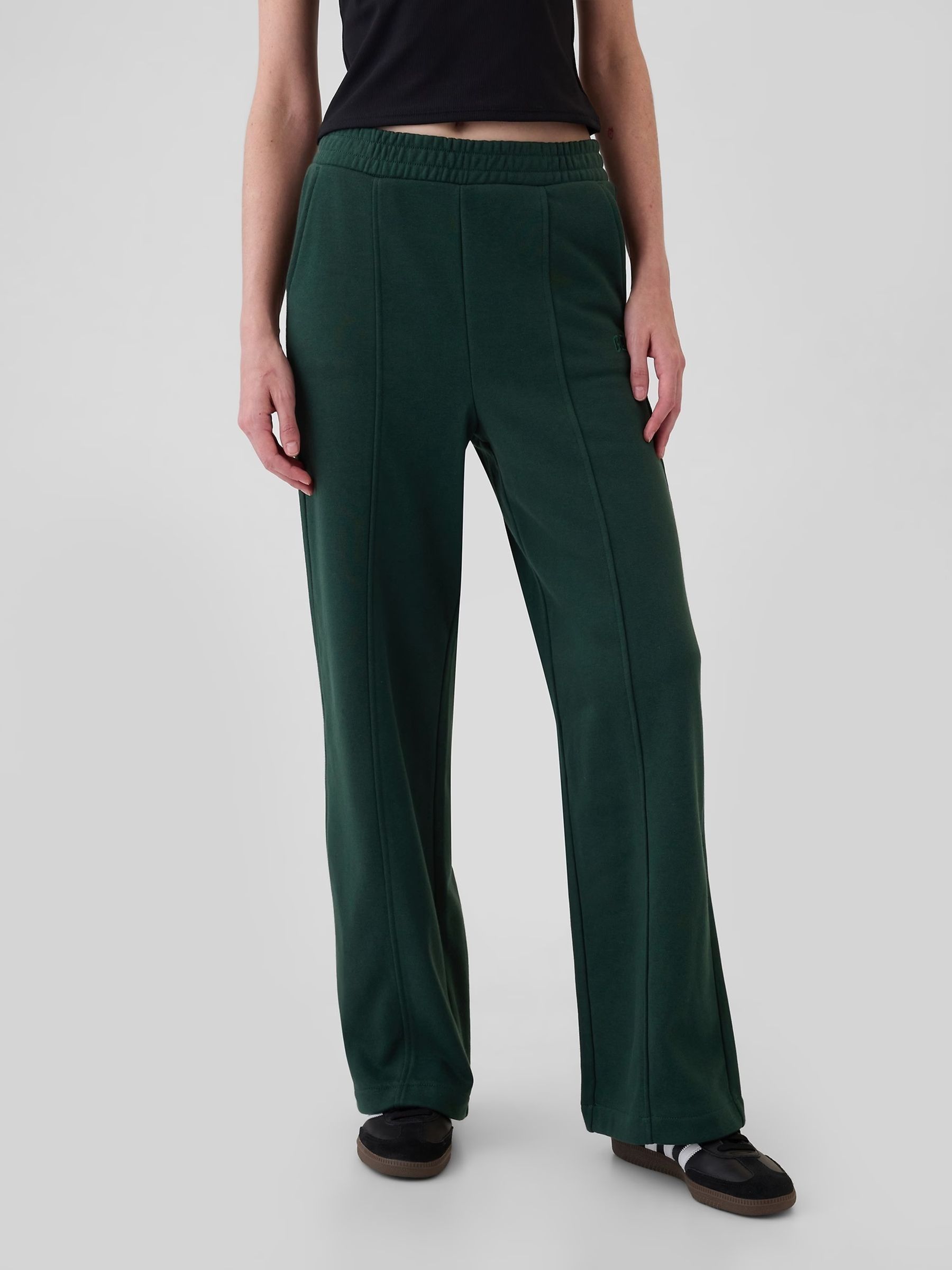 Green Seamed Logo Joggers - Image 2 of 5