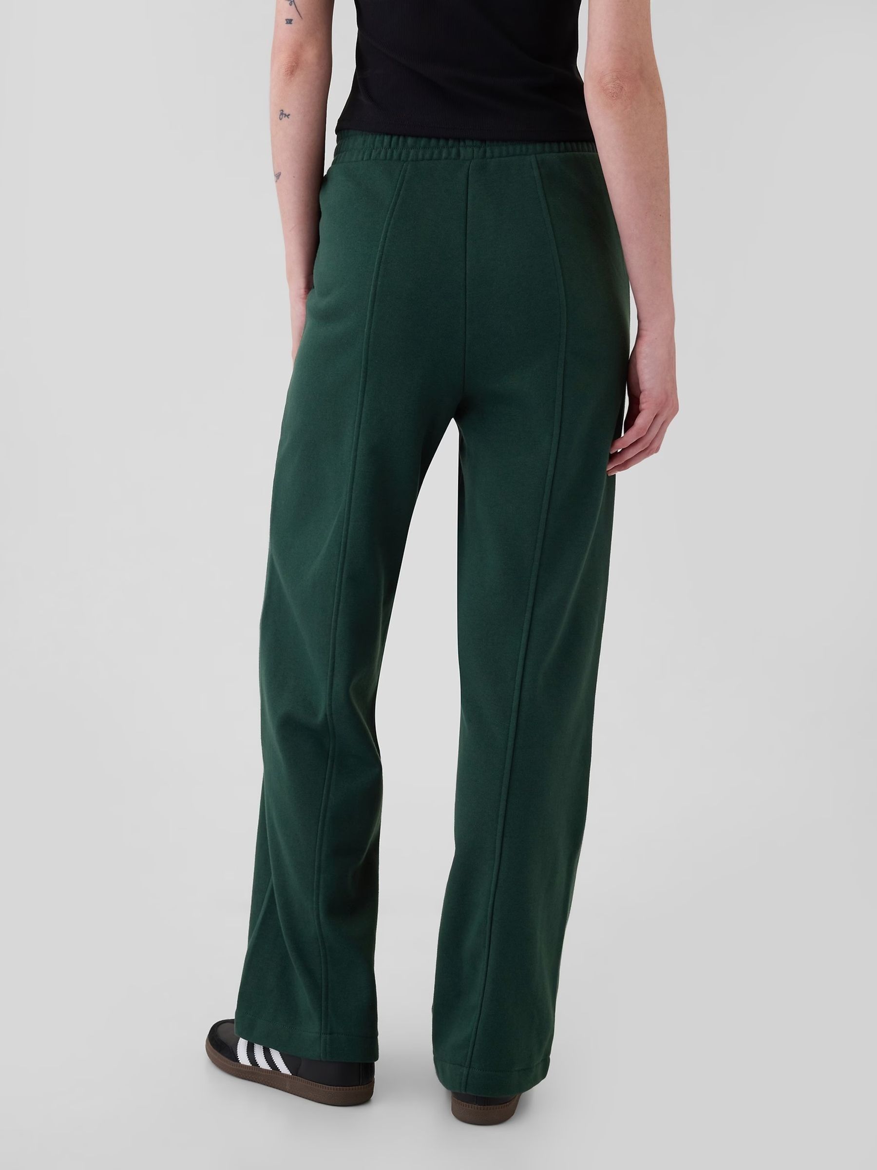 Green Seamed Logo Joggers - Image 3 of 5