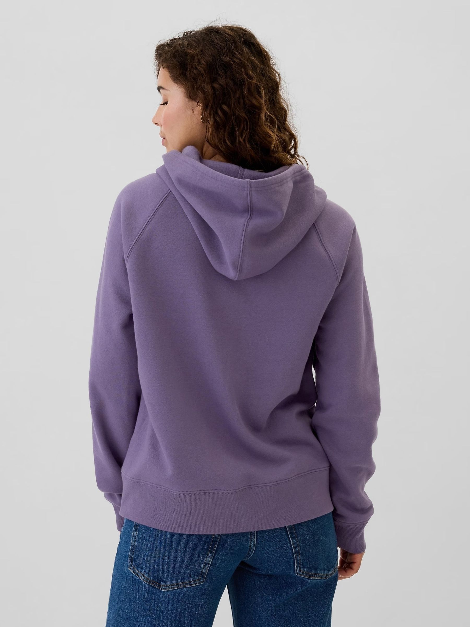 Purple Logo Zip Through Hoodie - Image 2 of 5