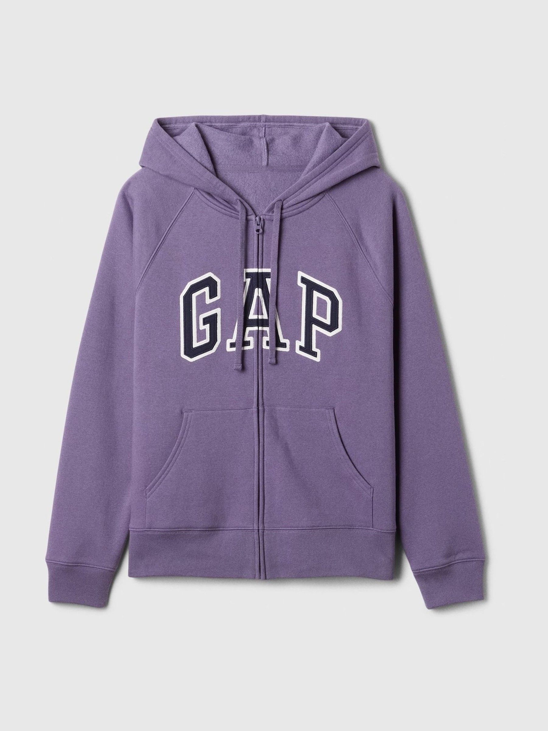 Purple Logo Zip Through Hoodie - Image 5 of 5