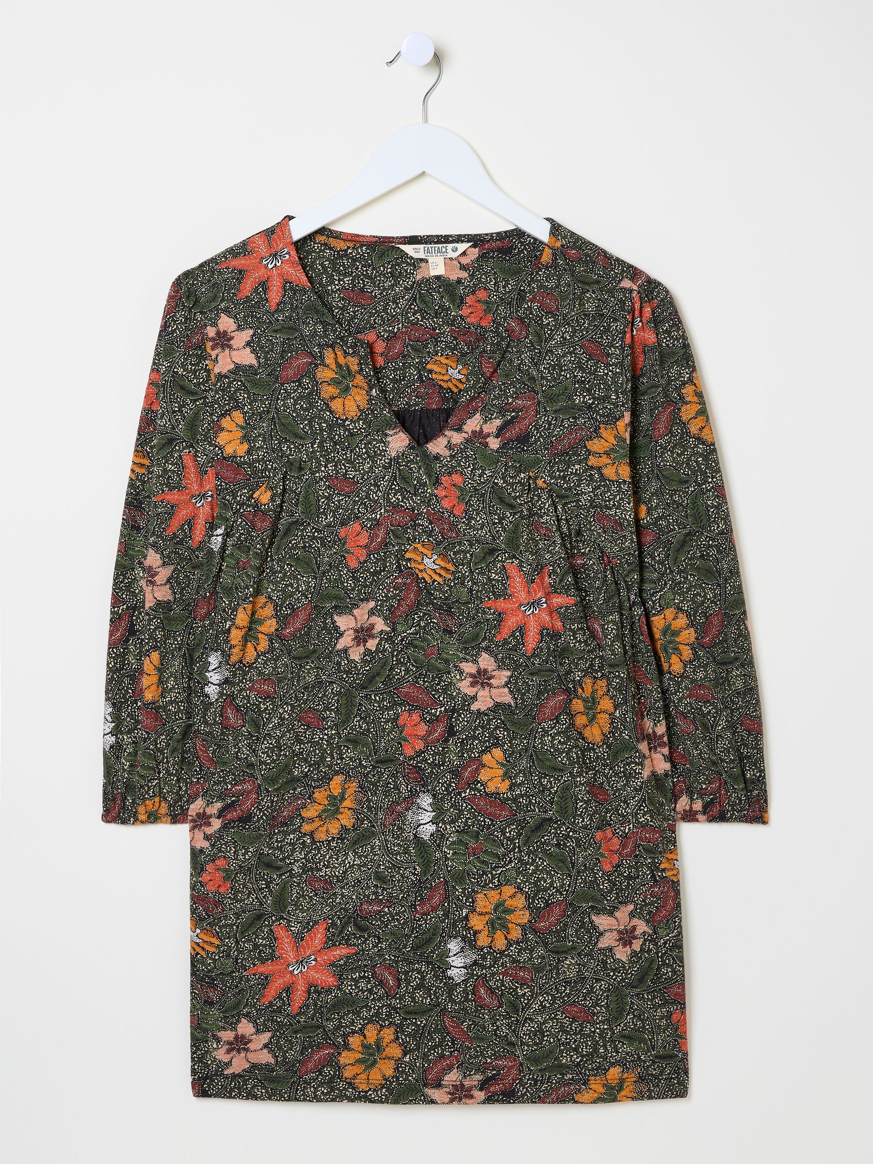 Enya Black Detail Floral Tunic - Image 9 of 9