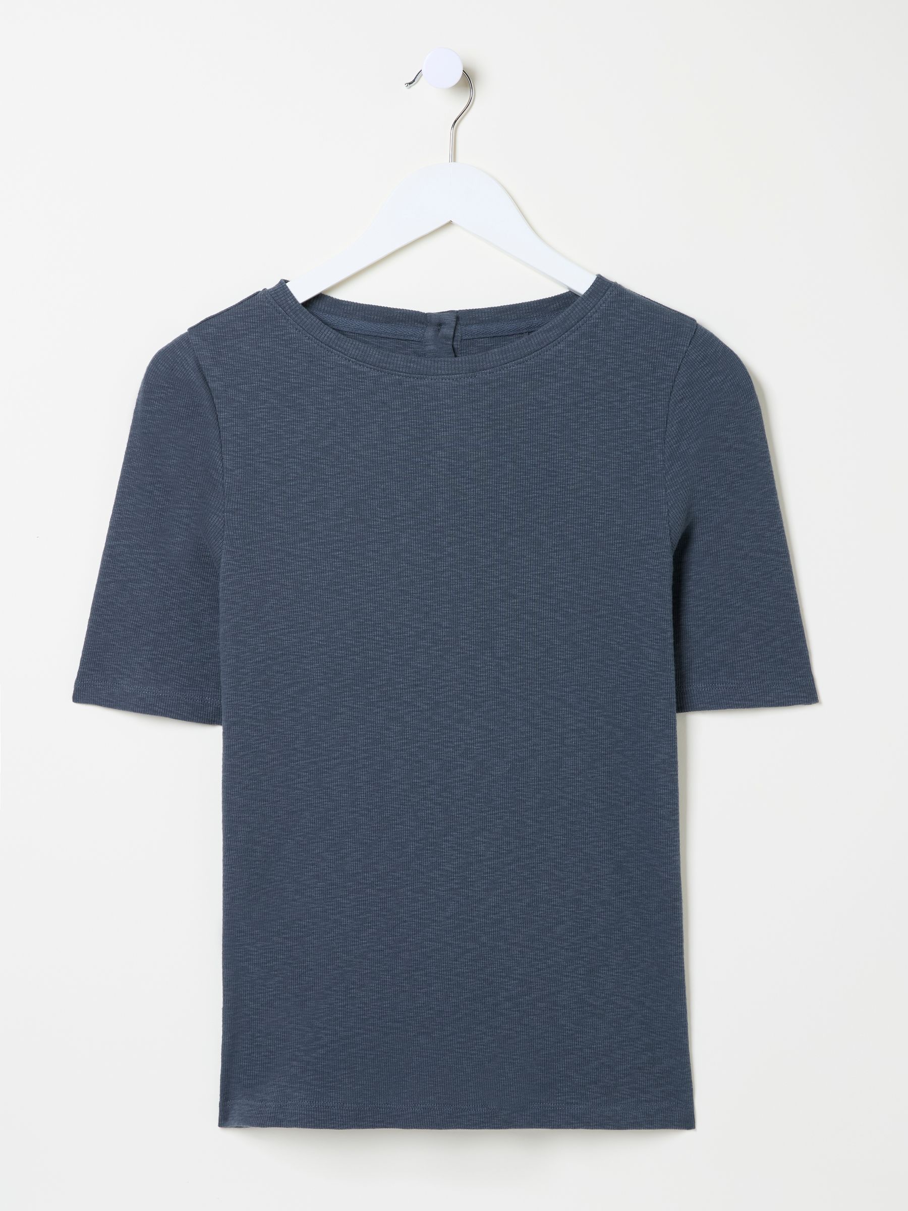 Callie Dark Blue Short Sleeve Top - Image 5 of 5
