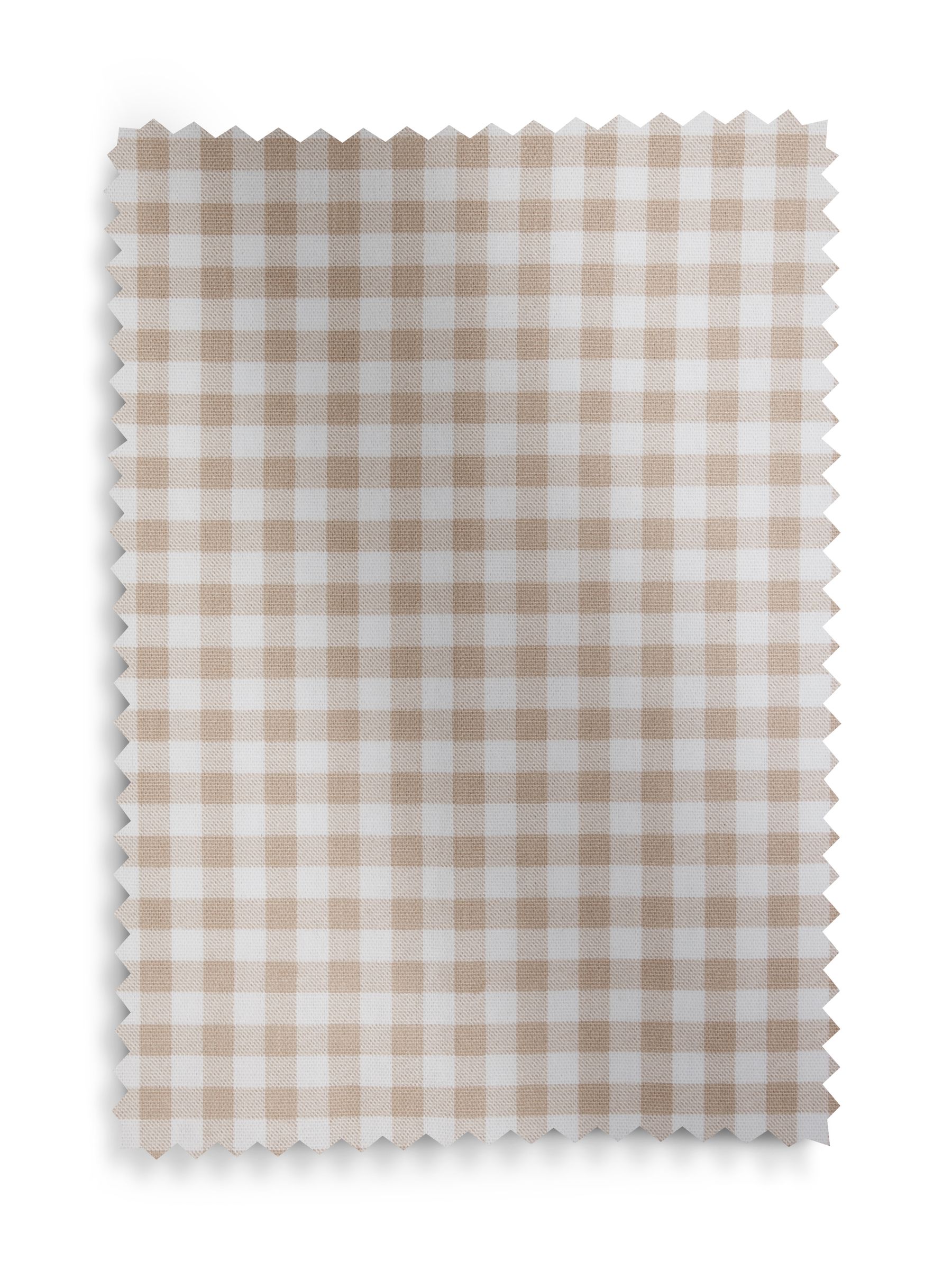 Natural Gingham Blackout Lined Curtains - Image 7 of 7