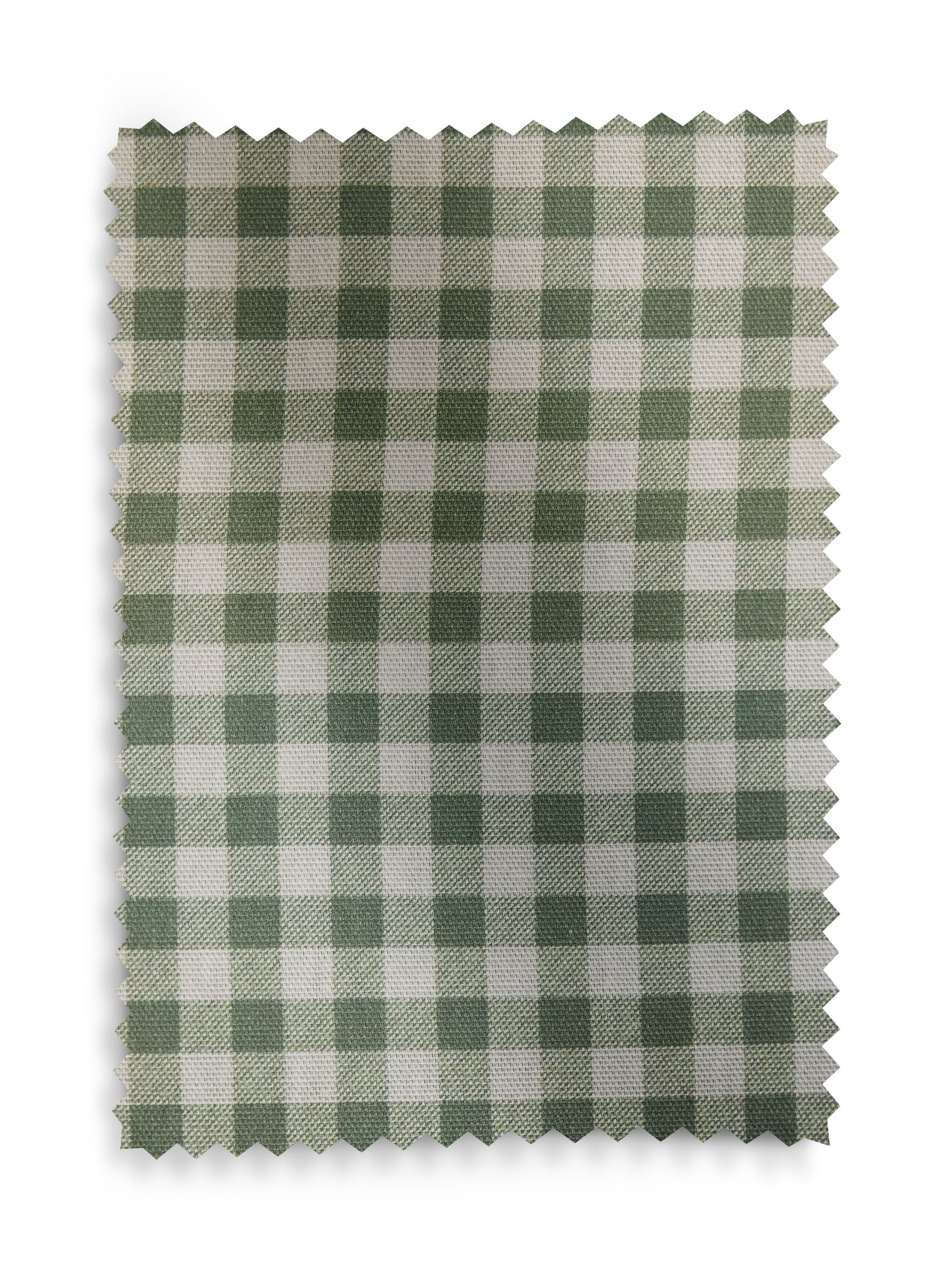 Green Gingham Blackout Lined Curtains - Image 6 of 6