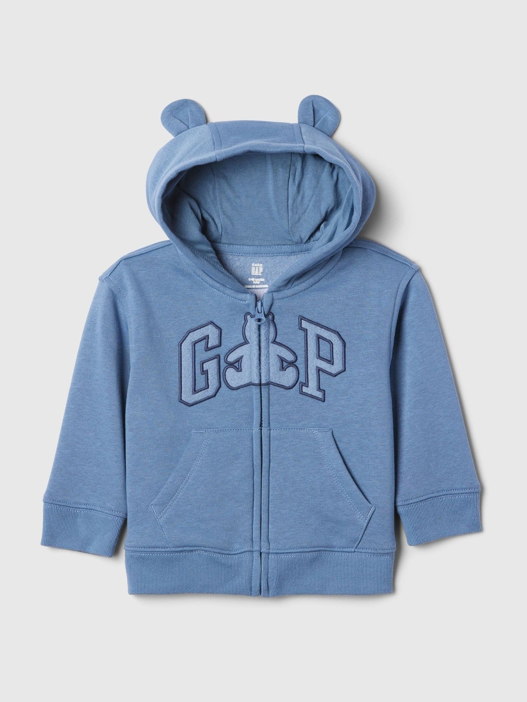 Blue Logo Vintage Zip Up Hoodie (Newborn-24mths) - Image 1 of 3