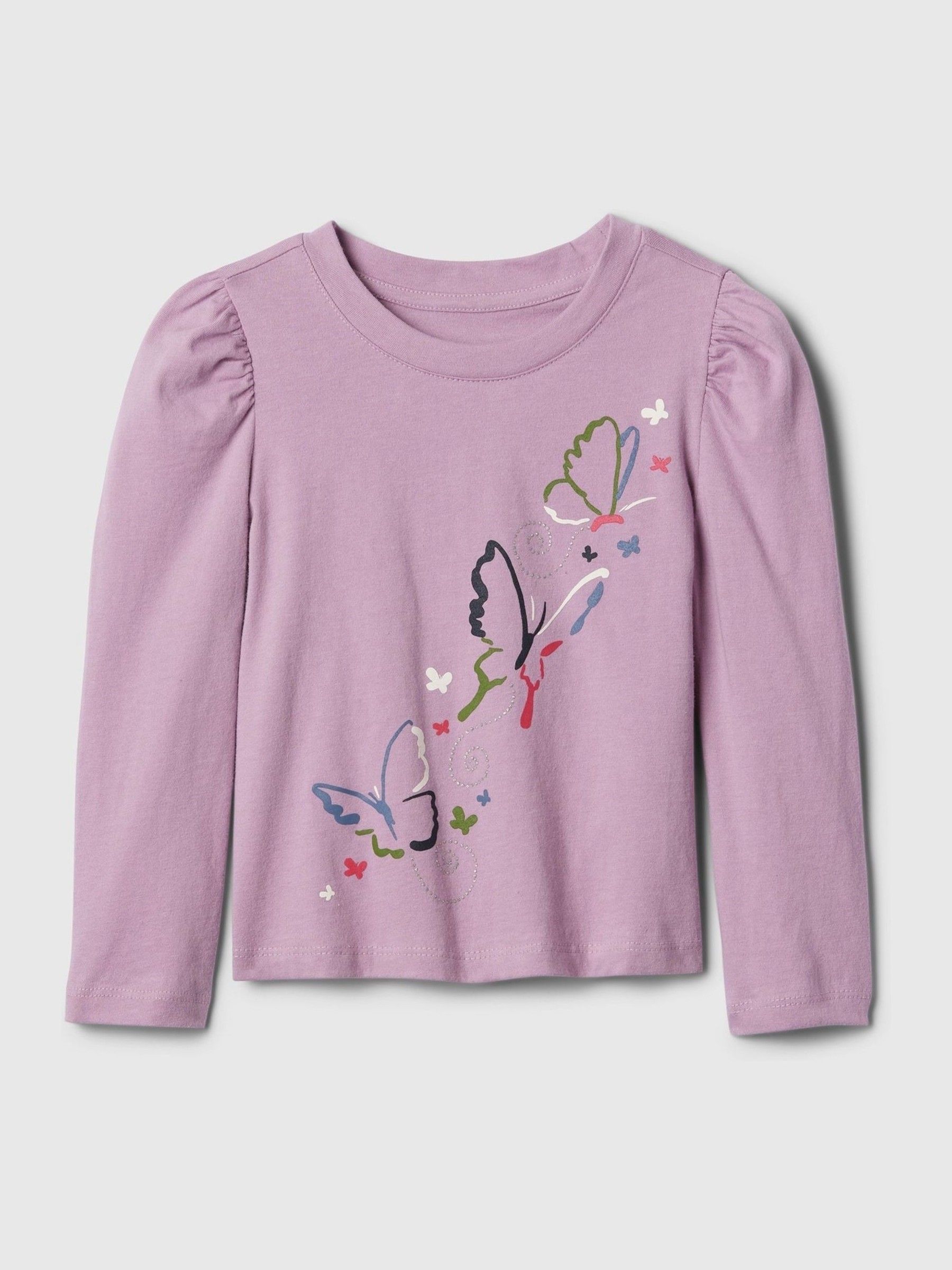Purple Puff Long Sleeve T-Shirt (6mths-5yrs) - Image 1 of 2