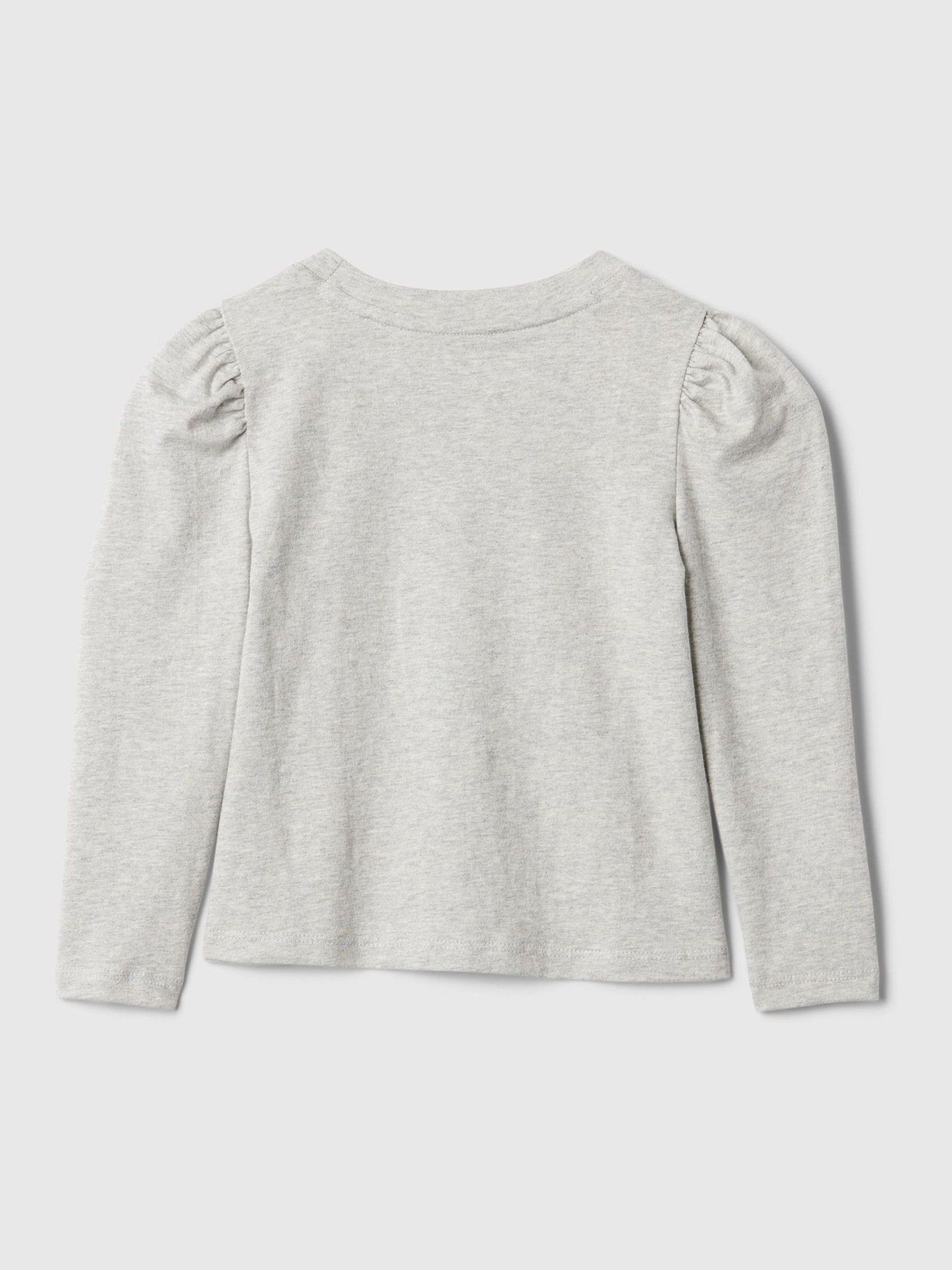 Grey Puff Long Sleeve T-Shirt (6mths-5yrs) - Image 2 of 2