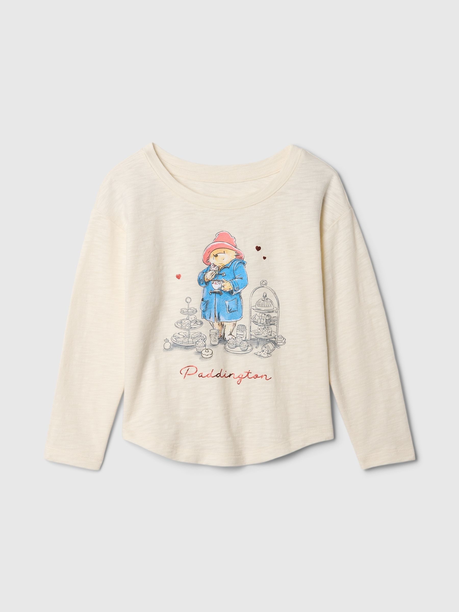Cream Paddington Graphic Long Sleeve Top (6mths-5yrs) - Image 1 of 3