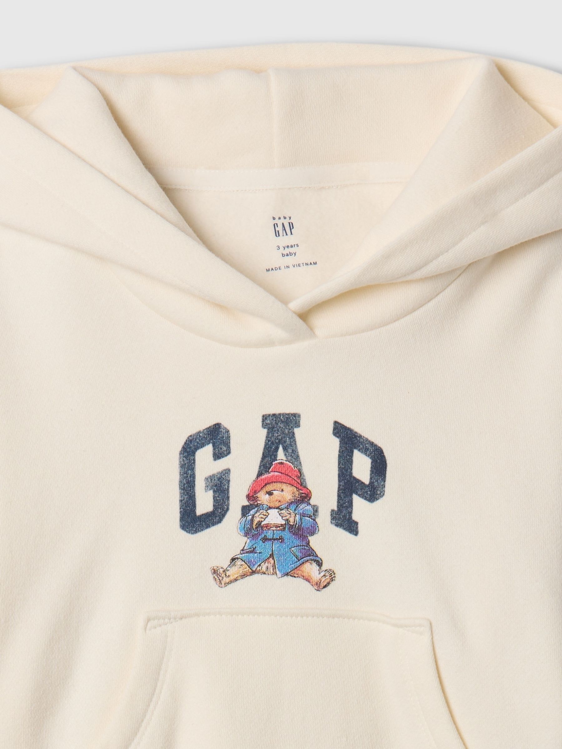 Cream Paddington Vintage Soft Hoodie & Cargo Joggers Set (6mths-5yrs) - Image 3 of 3