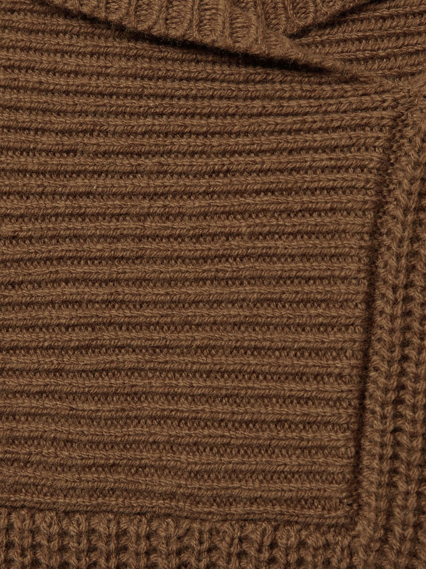 Reiss | Les 100 Ciels Wool and Cashmere Jumper in Chestnut - Image 5 of 6