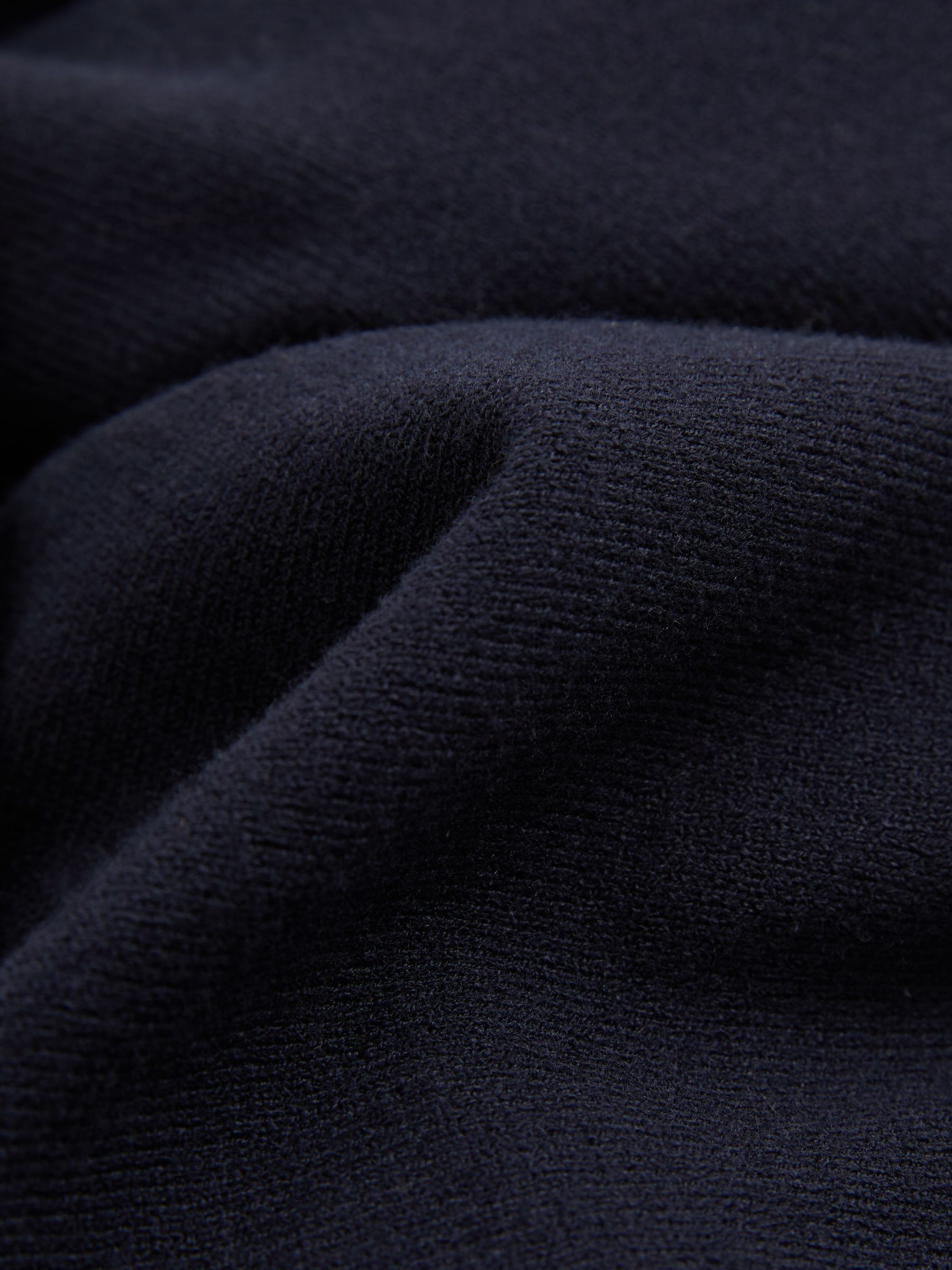 Drop-Shoulder Roll Neck Jumper in Navy - Image 6 of 6