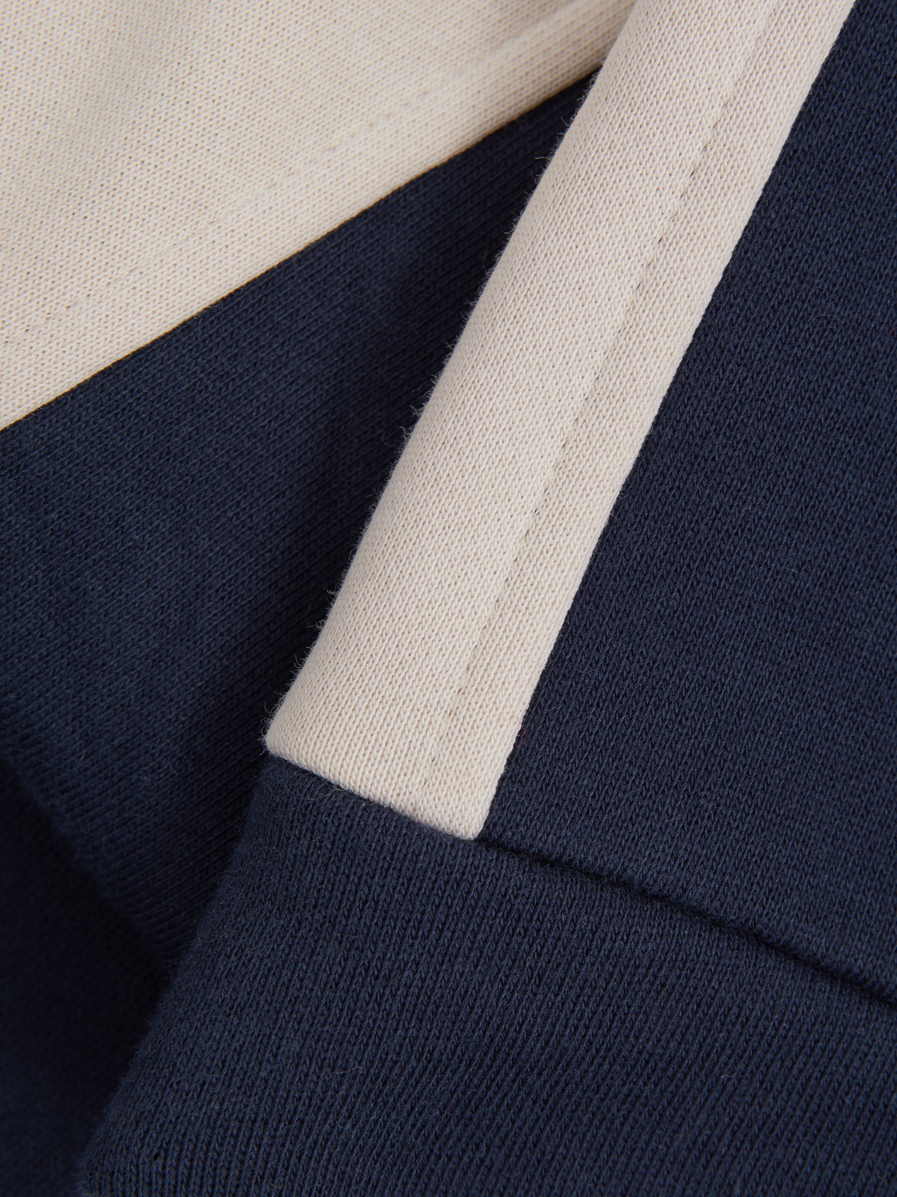 9-13 yrs Cotton Blend Colourblock Hoodie and Joggers Set in Navy - Image 4 of 5