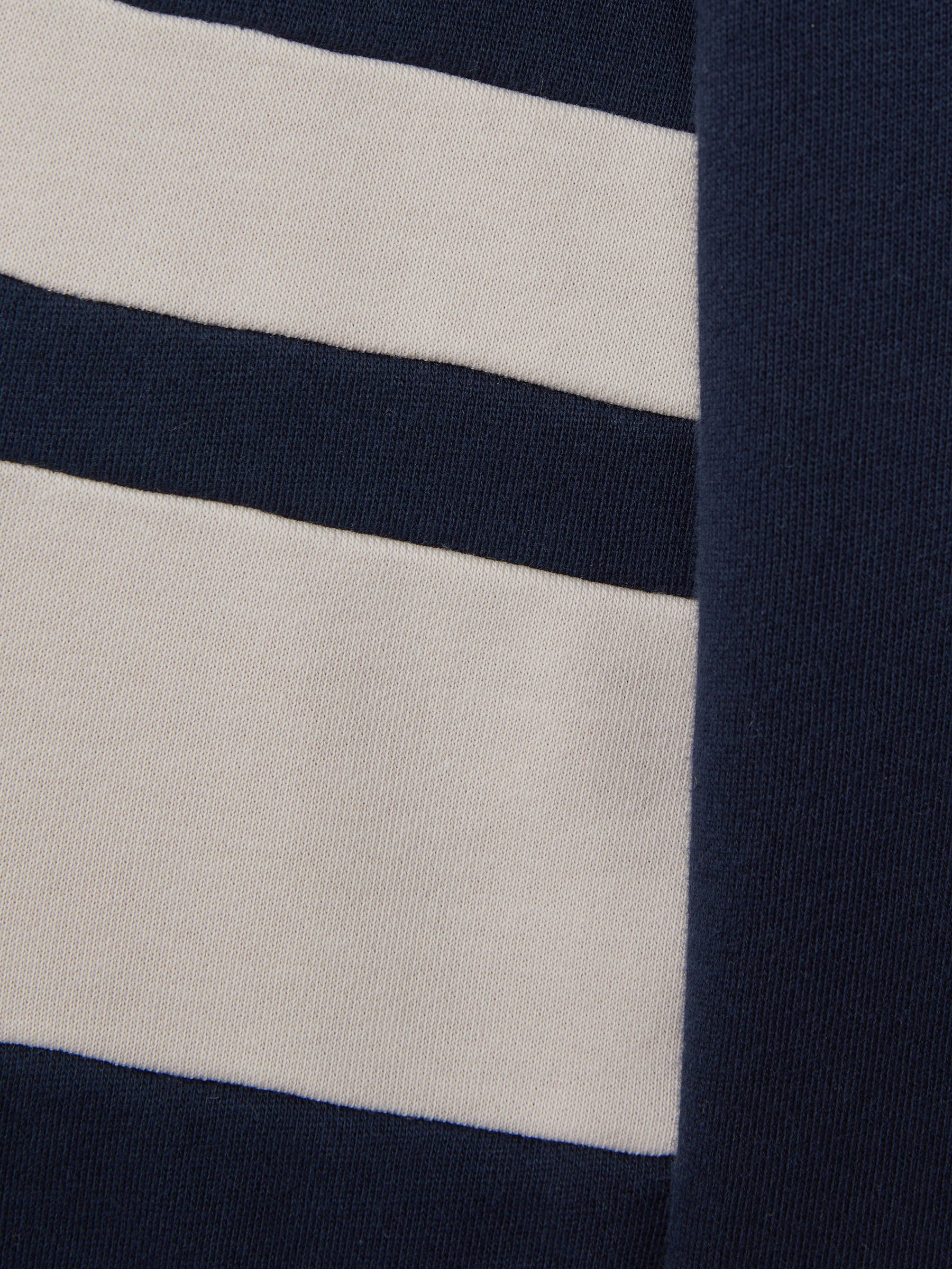 9-13 yrs Cotton Blend Colourblock Hoodie and Joggers Set in Navy - Image 5 of 5
