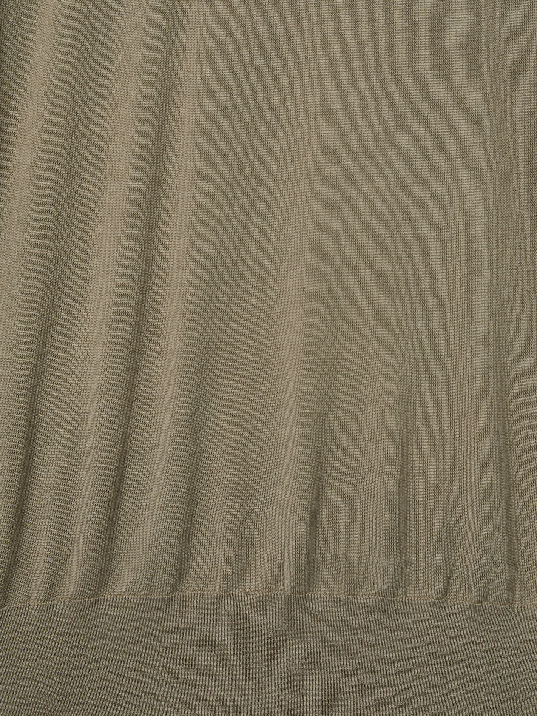 Reiss | Les 100 Ciels Noble-Wool Roll-Neck Jumper in Mink Marl - Image 4 of 5