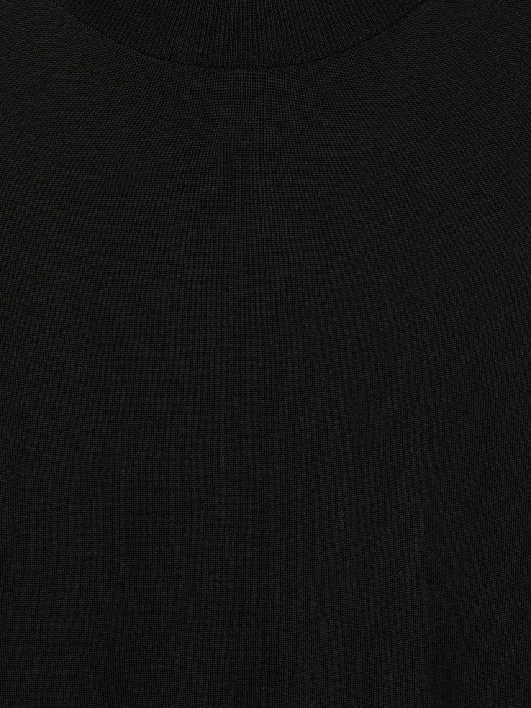 Reiss | Les 100 Ciels Noble-Wool Long-Sleeve Jumper in Black - Image 4 of 5