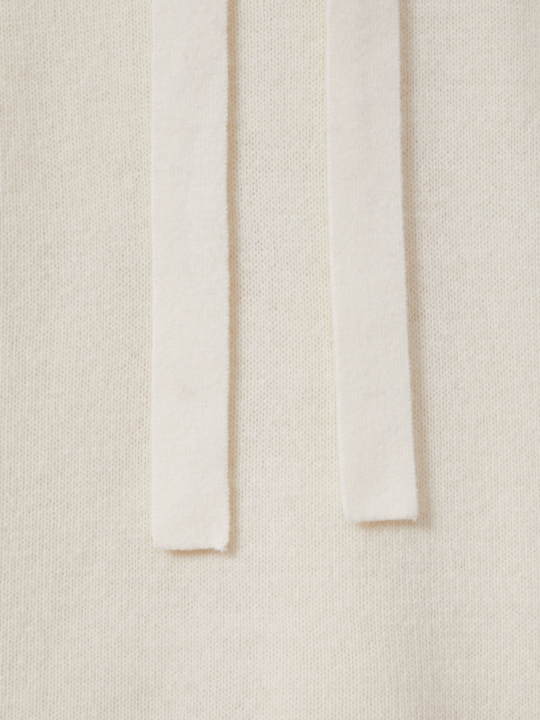 Wool-Cashmere Drawstring Hoodie in Cream - Image 6 of 6