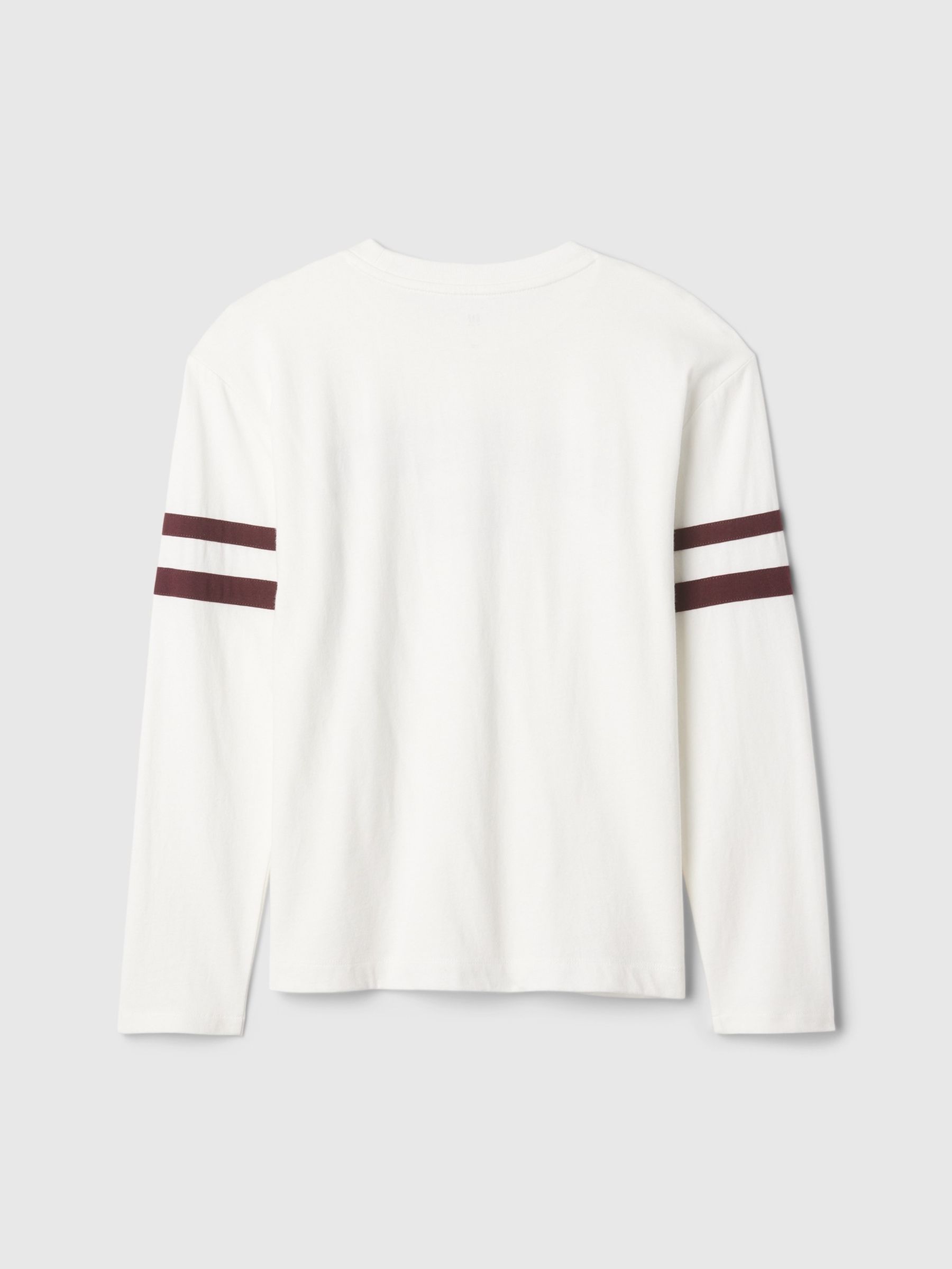 White Athletic Graphic Crew Neck Long Sleeve T-Shirt (4-13yrs) - Image 2 of 3