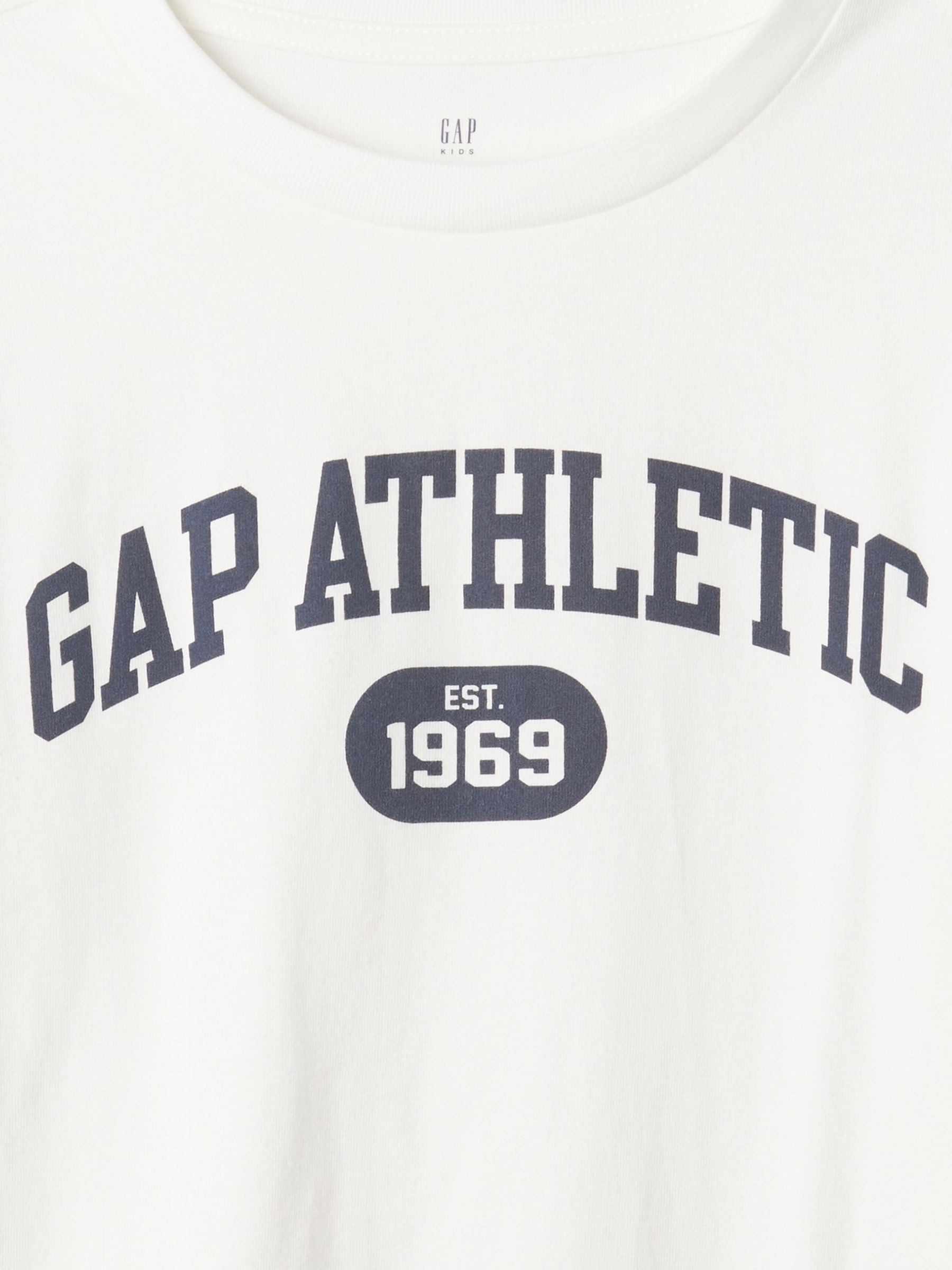 White Athletic Graphic Crew Neck Long Sleeve T-Shirt (4-13yrs) - Image 3 of 3