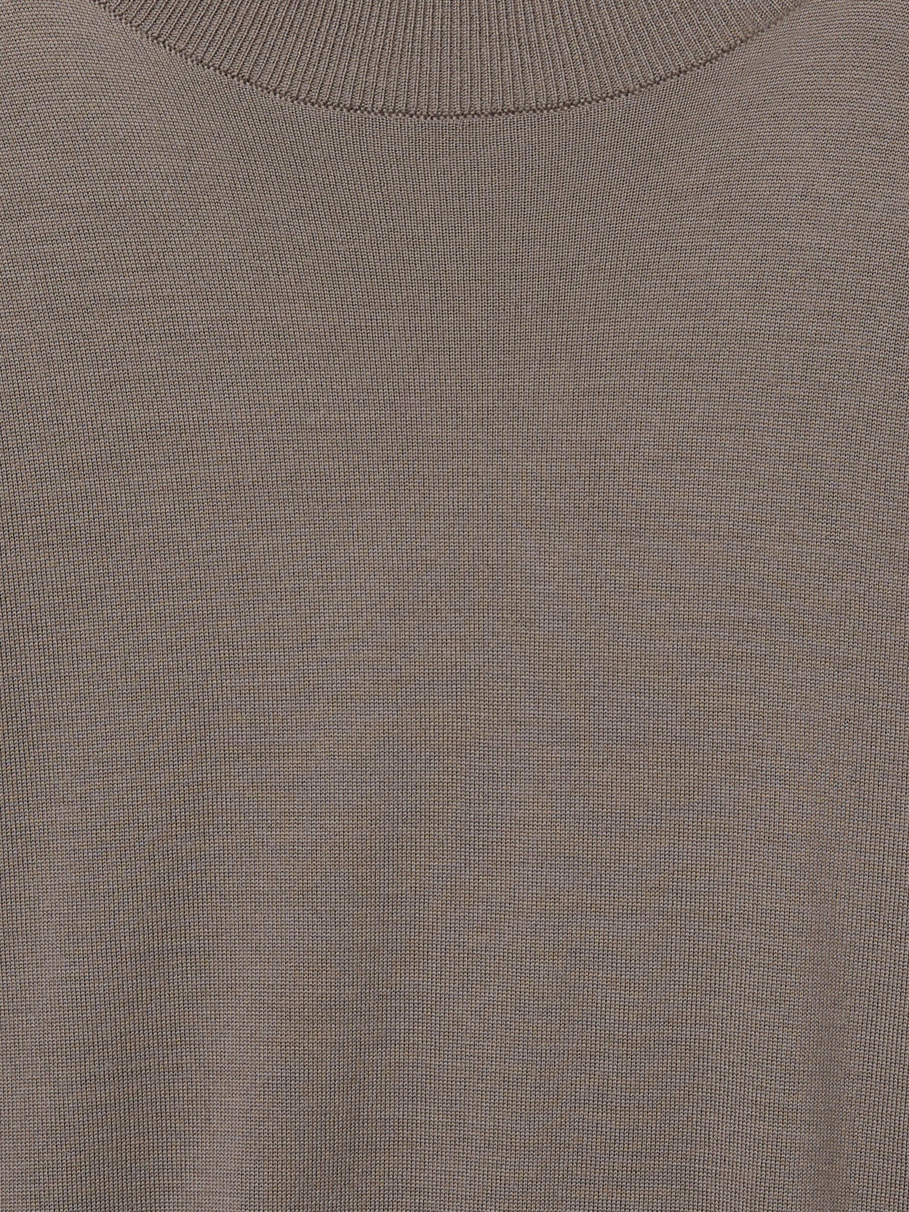 Reiss | Les 100 Ciels Noble-Wool Long-Sleeve Jumper in Dark Mink - Image 6 of 7