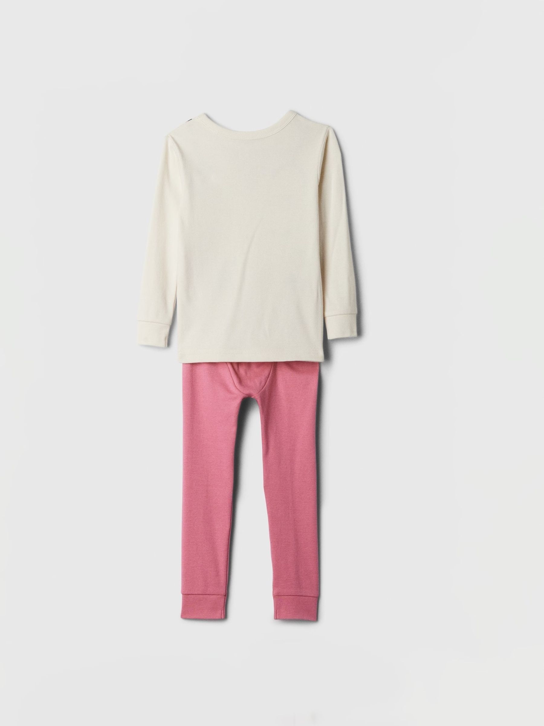 White/Pink Vet Cotton Long Sleeve Pyjamas (6mths-5yrs) - Image 2 of 3