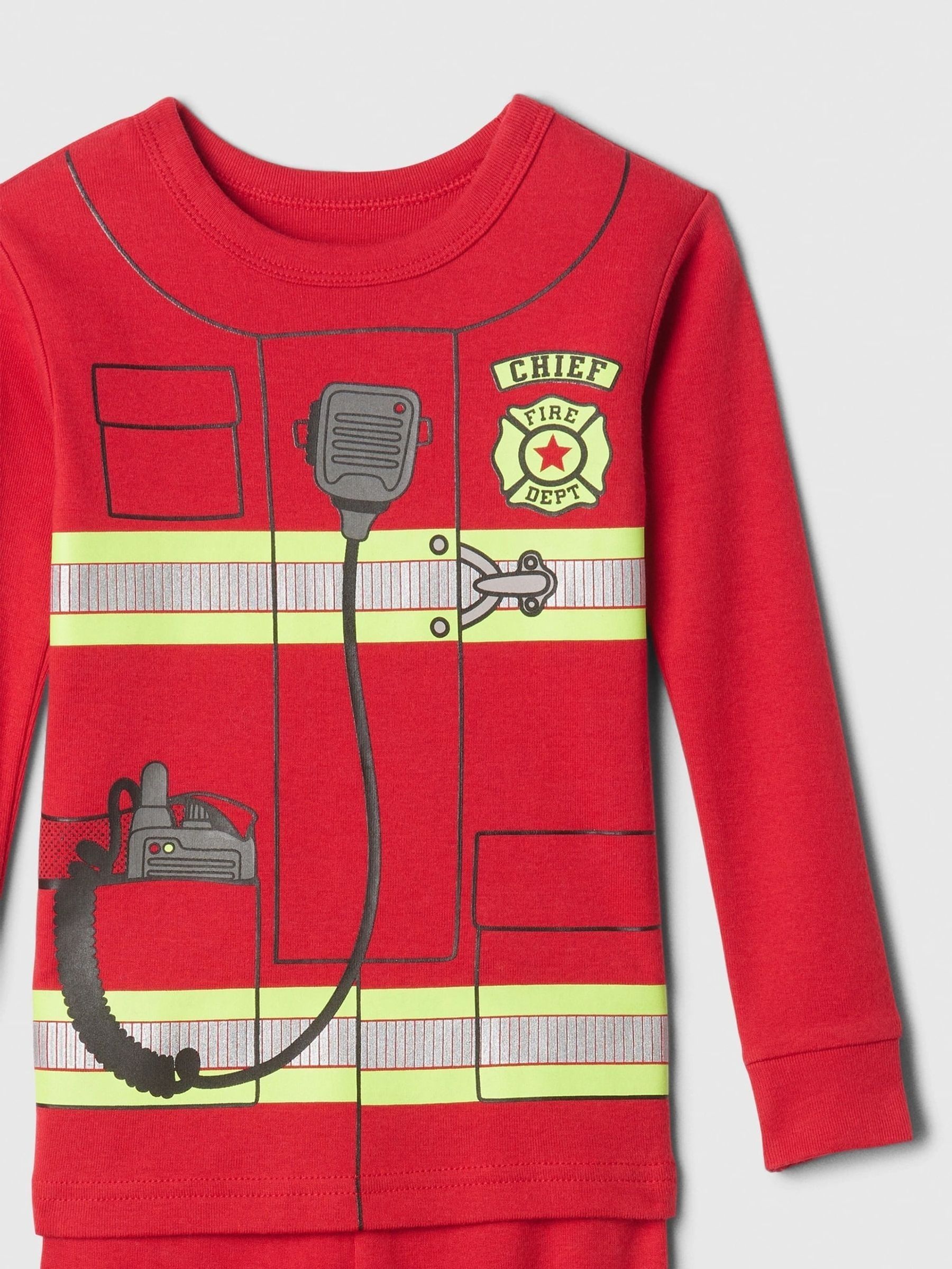 Red Firefighter Cotton Long Sleeve Pyjamas (6mths-5yrs) - Image 3 of 3
