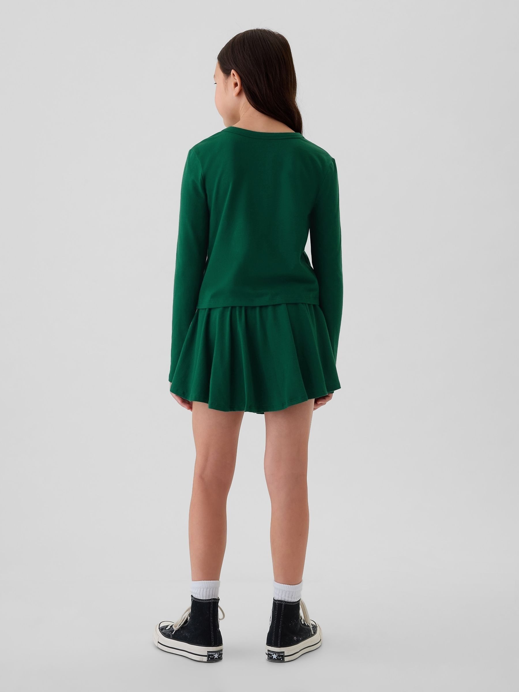 Green Skort & Shirt Outfit Set (4-13yrs) - Image 2 of 4 Green Skort & Shirt Outfit Set (4-13yrs) - Image 2 of 4
