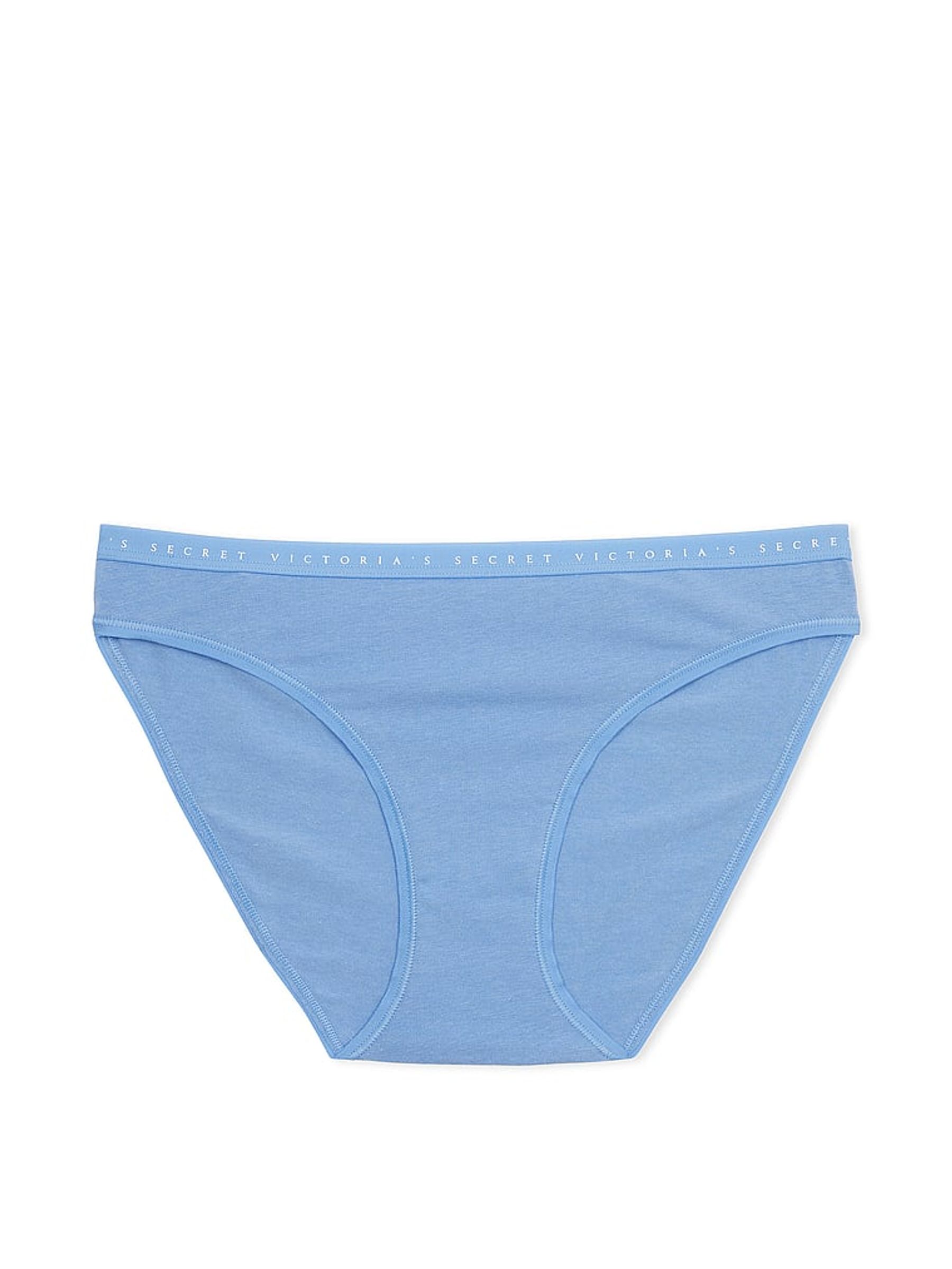 Blue Stretch Cotton Bikini - Image 3 of 3