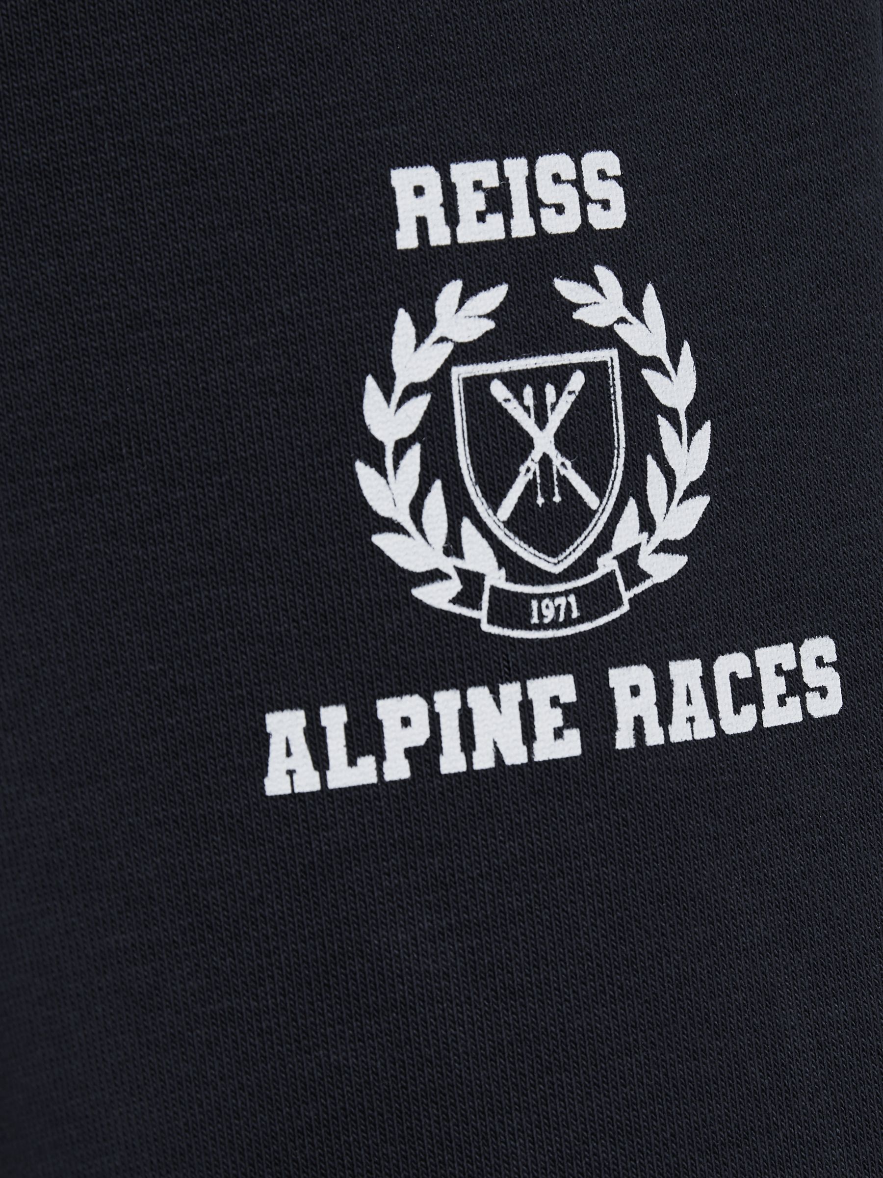 9-13 yrs Cotton-Blend Alpine Races Joggers in Navy/White - Image 4 of 4