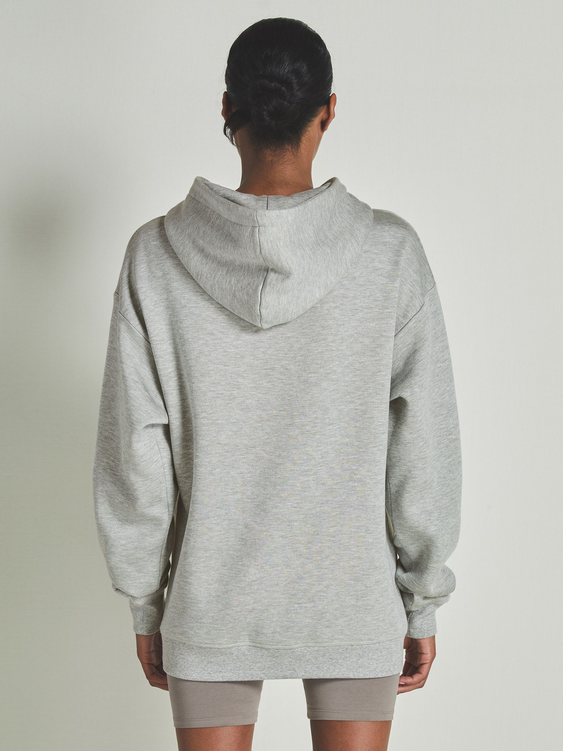 Reiss | Les 100 Ciels Modal-Blend Jersey Hoodie in Grey - Image 4 of 6