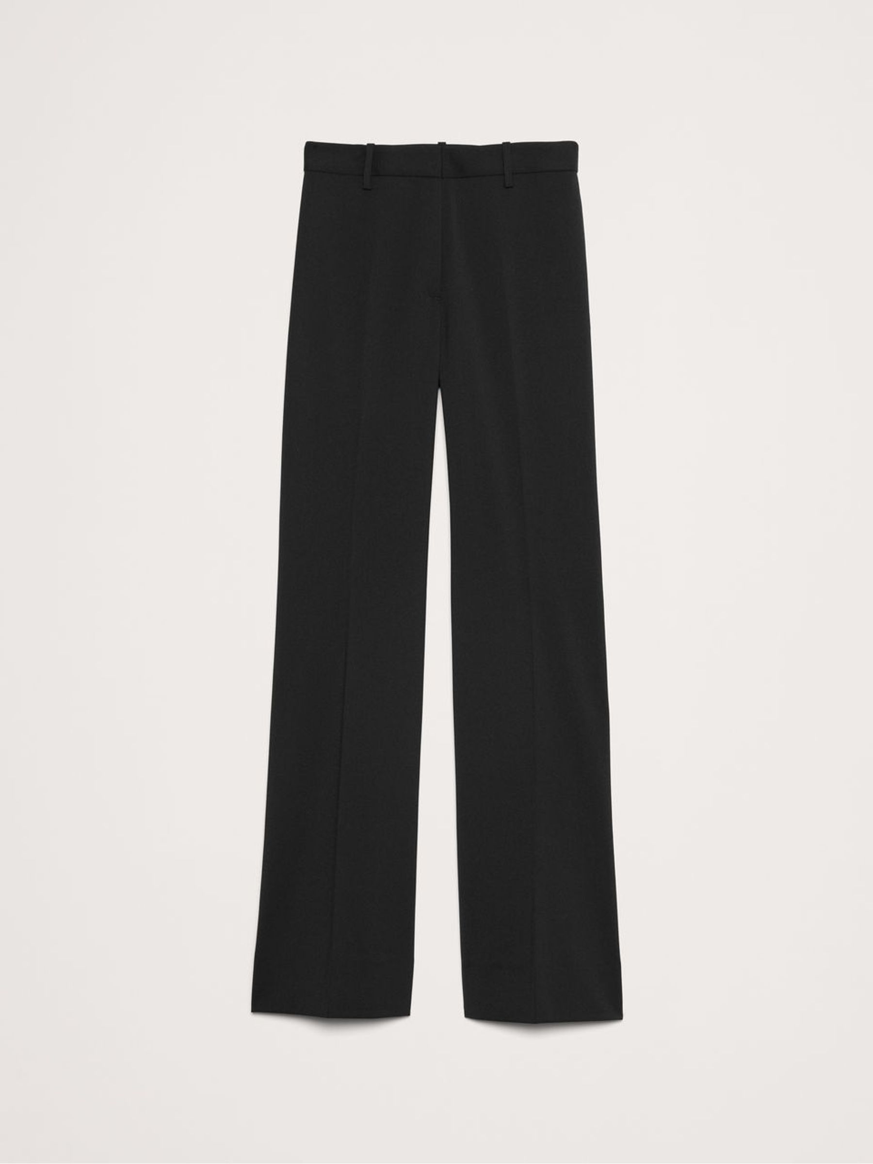 Banana Republic Black High Waisted Twill Relaxed Flared Trousers - Image 1 of 5