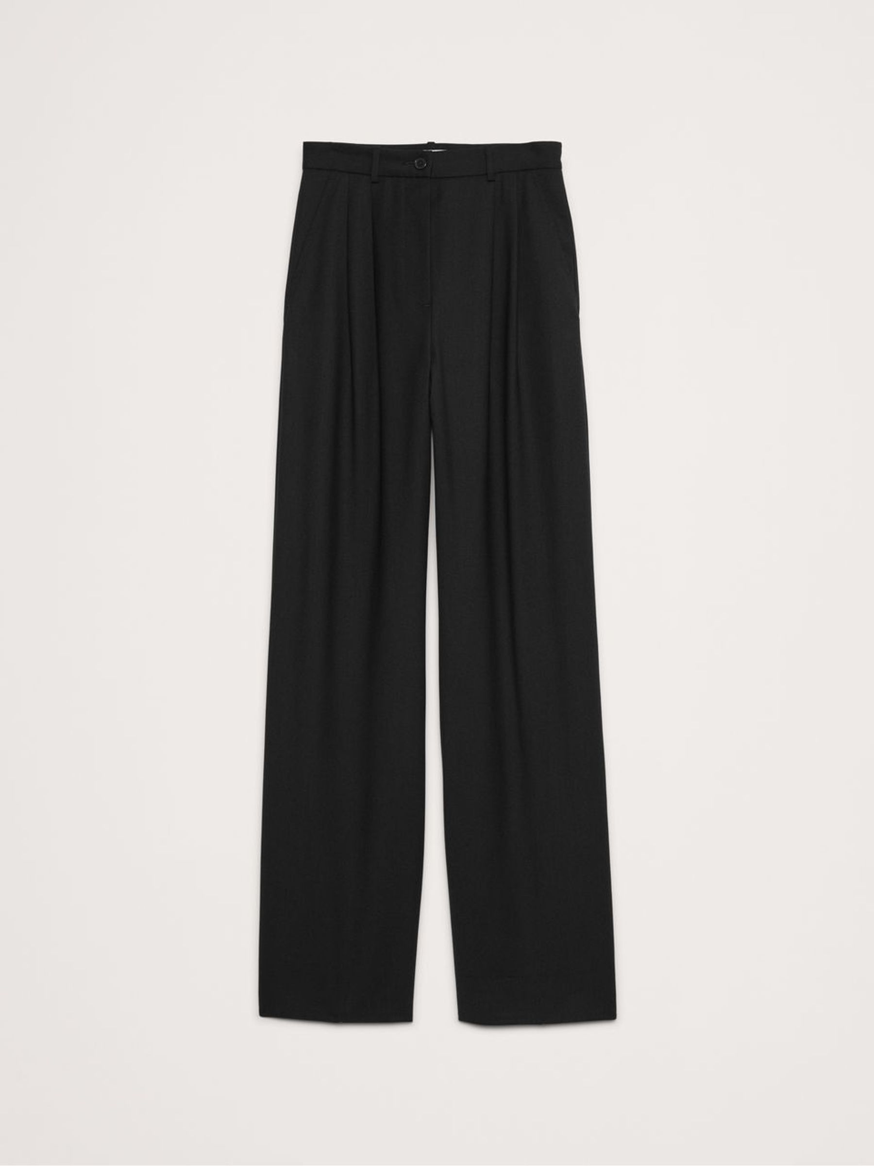 Banana Republic Black Ultra High Waist Wide Leg Trousers - Image 4 of 4