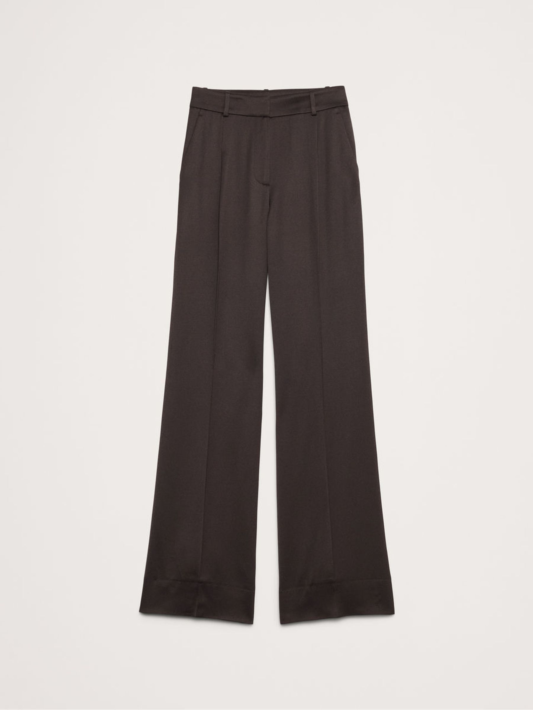 Banana Republic Grey High Rise Single Pleat Trousers - Image 4 of 4 Banana Republic Grey High Rise Single Pleat Trousers - Image 4 of 4