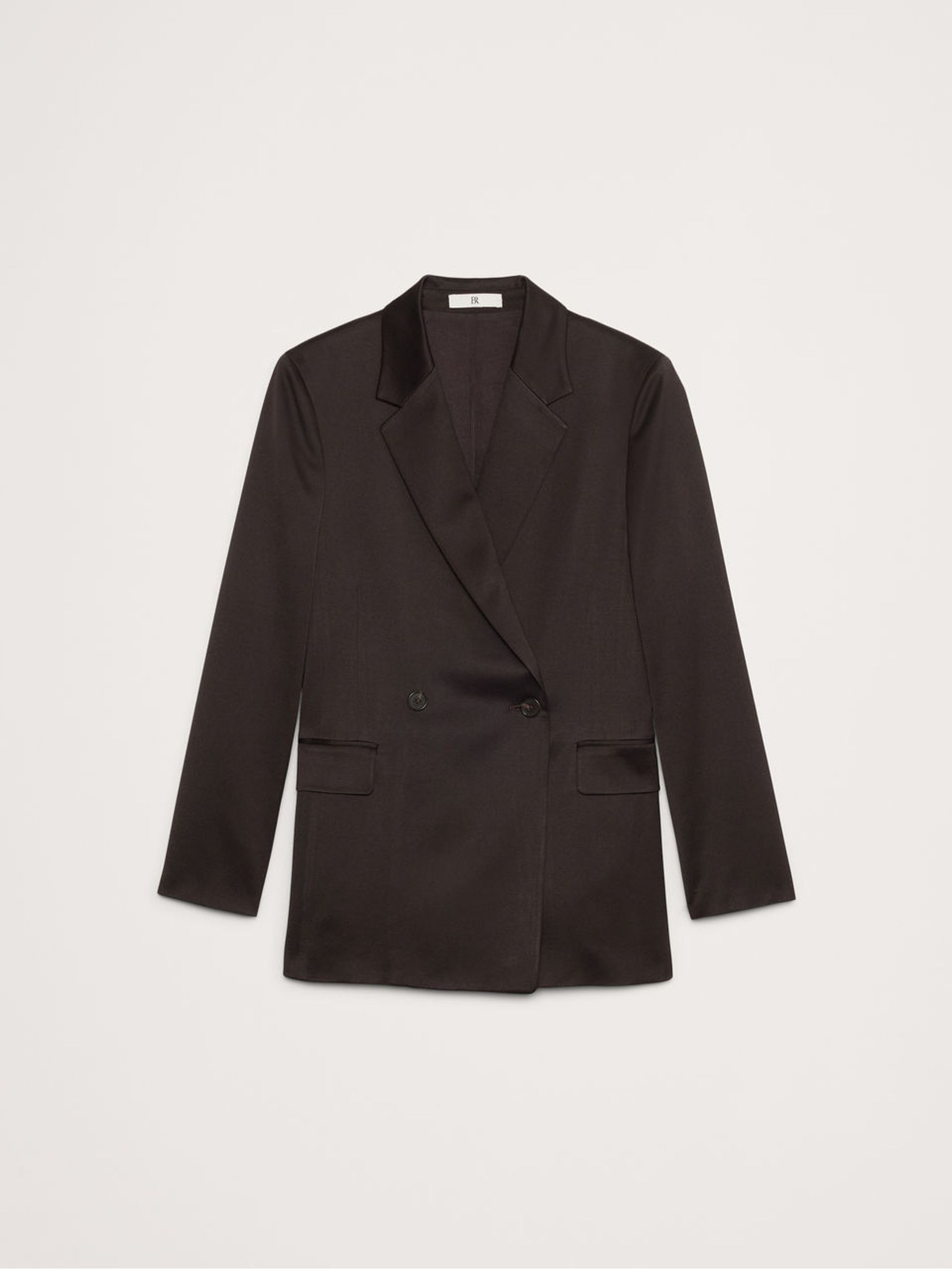Banana Republic Brown Relaxed Longline Double Breasted Blazer - Image 4 of 4 Banana Republic Brown Relaxed Longline Double Breasted Blazer - Image 4 of 4