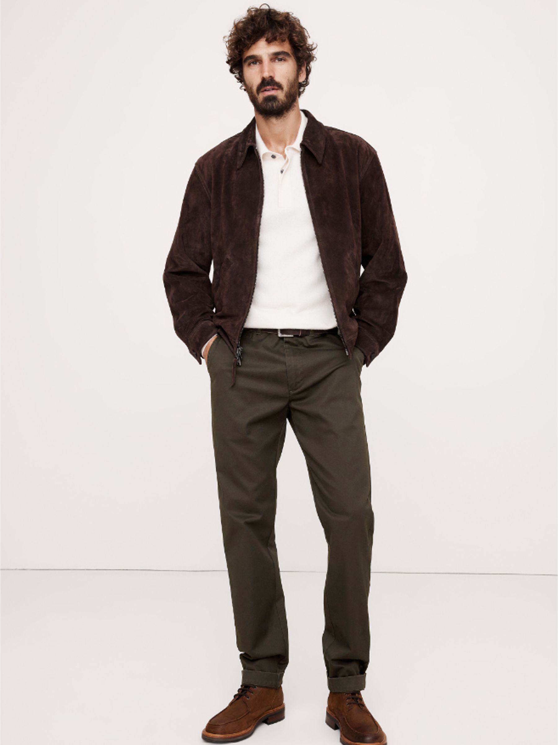 Banana Republic Brown Authentic Slim Stretch Chinos - Image 1 of 4
