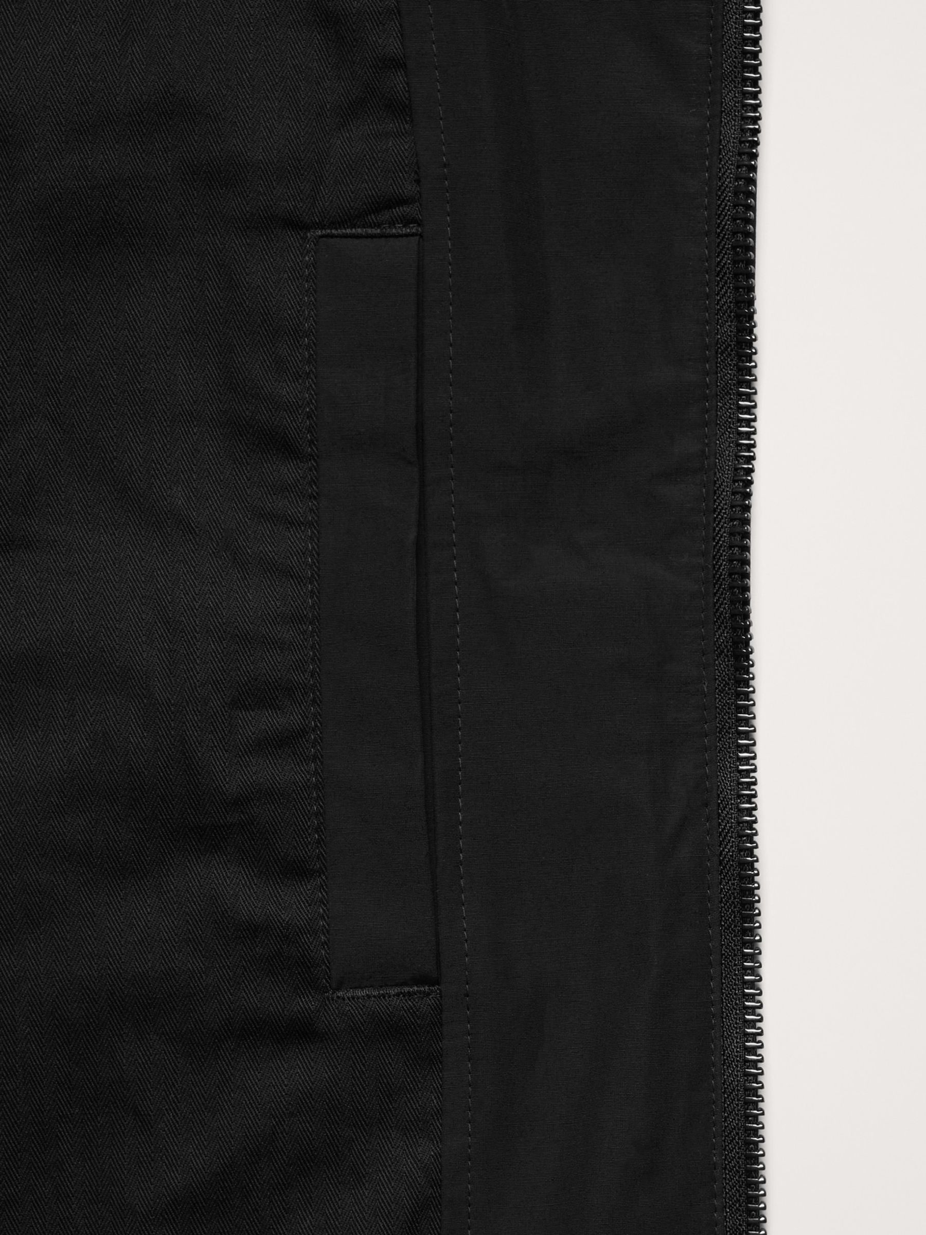 Banana Republic Black Water-Resistant Bomber Jacket - Image 4 of 5