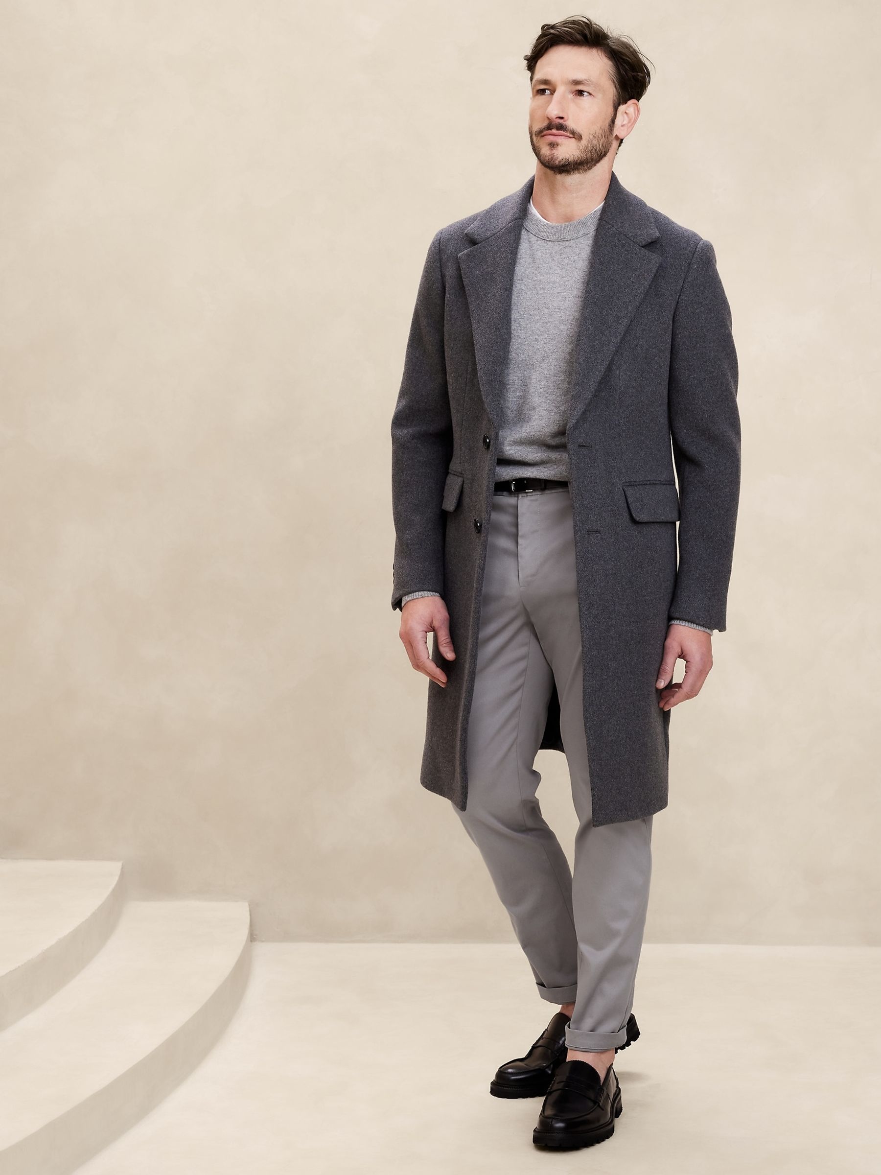 Banana Republic Grey Athletic Tapered Fit Chinos - Image 3 of 4