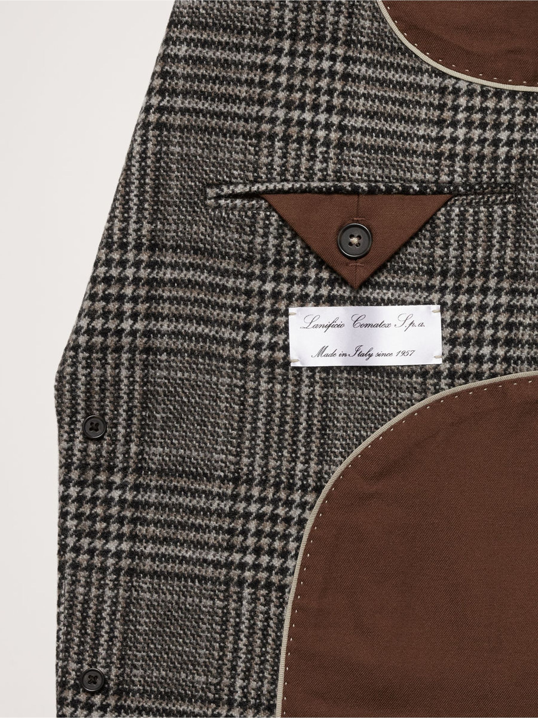 Banana Republic Grey Italian Plaid Sport Coat Jacket - Image 6 of 6